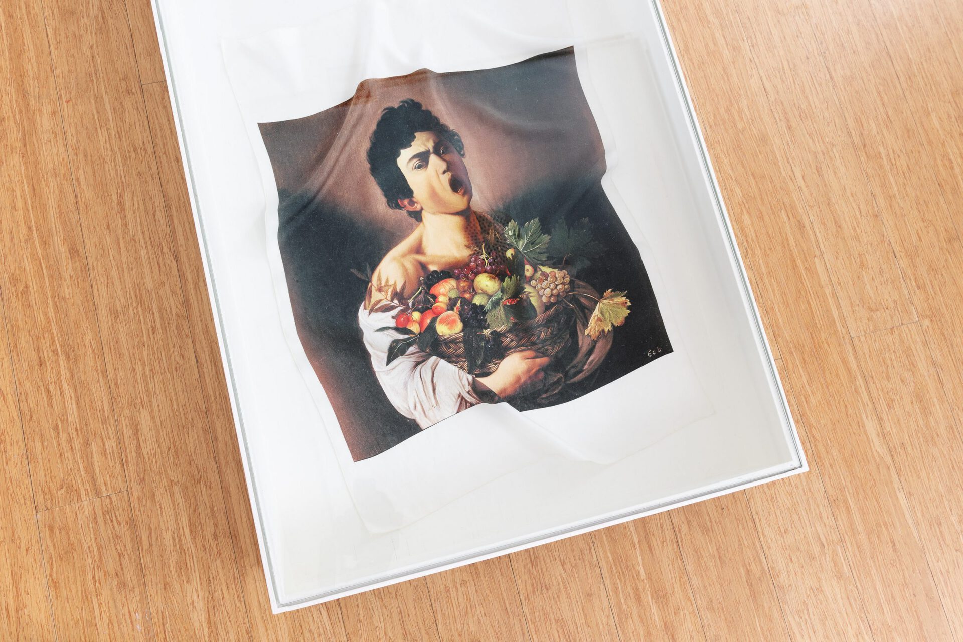 Anton Benois, 2021, Caravaggio 1, digitally printed silk, 0.4m x 0.85m
