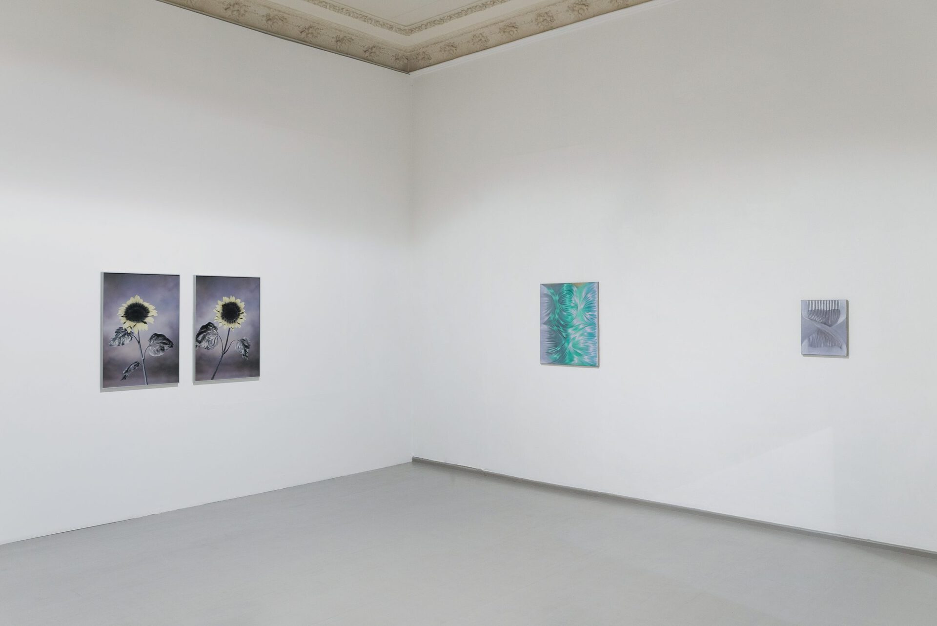 Viltė Bražiūnaitė and Tomas Sinkevičius, Vika Prokopaviciute, Odd Attractor, 2021, exhibition view, Galerija Vartai, Vilnius, Lithuania