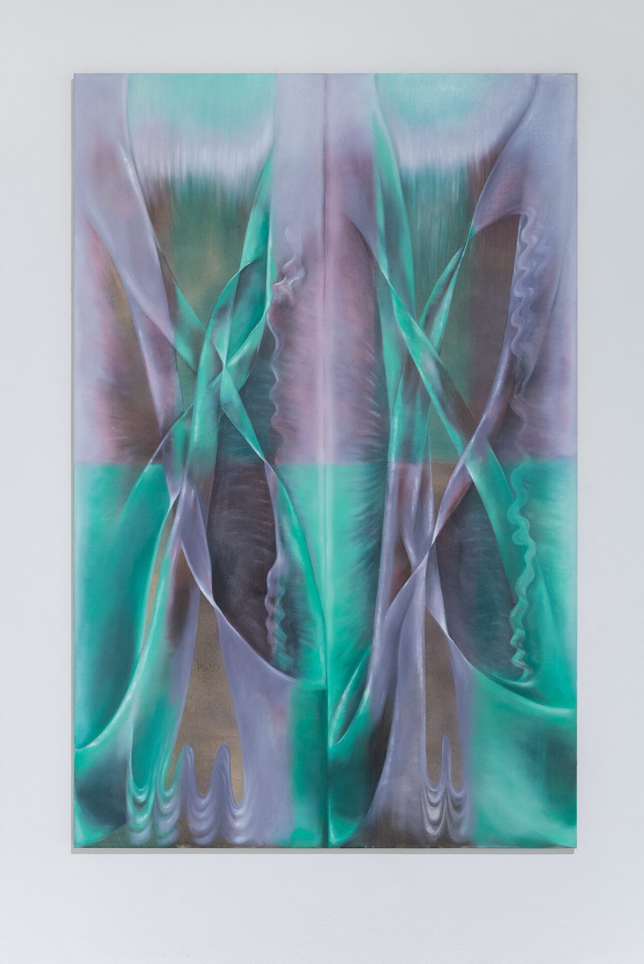 Vika Prokopaviciute, Double Phoenix, 2021, oil and acrylics on linen