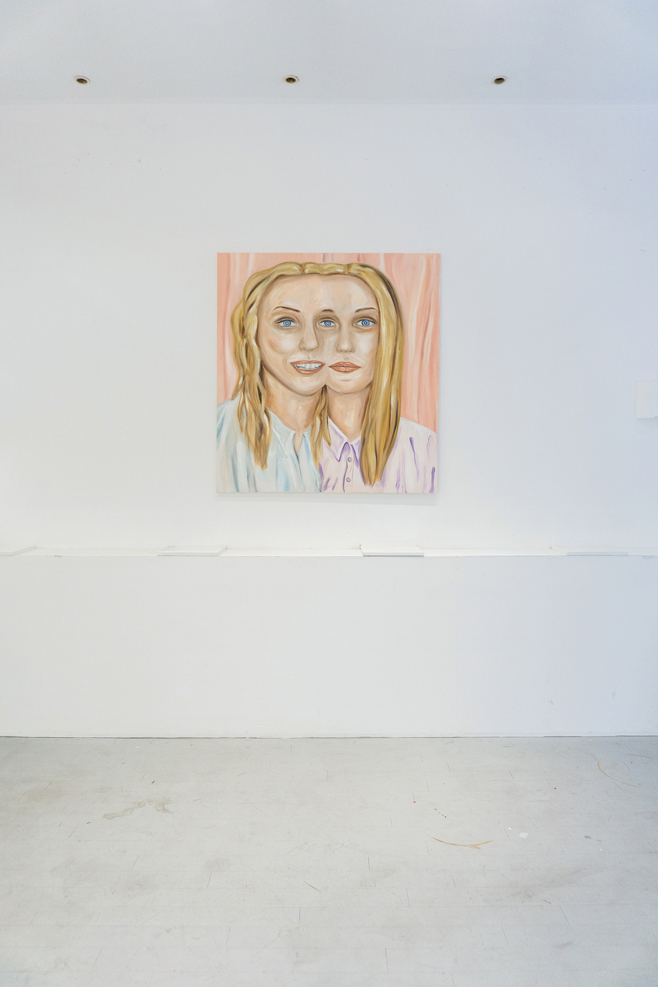 Leonie Specht, Digital twins, 2021, oil on canvas, 130 x 140 cm