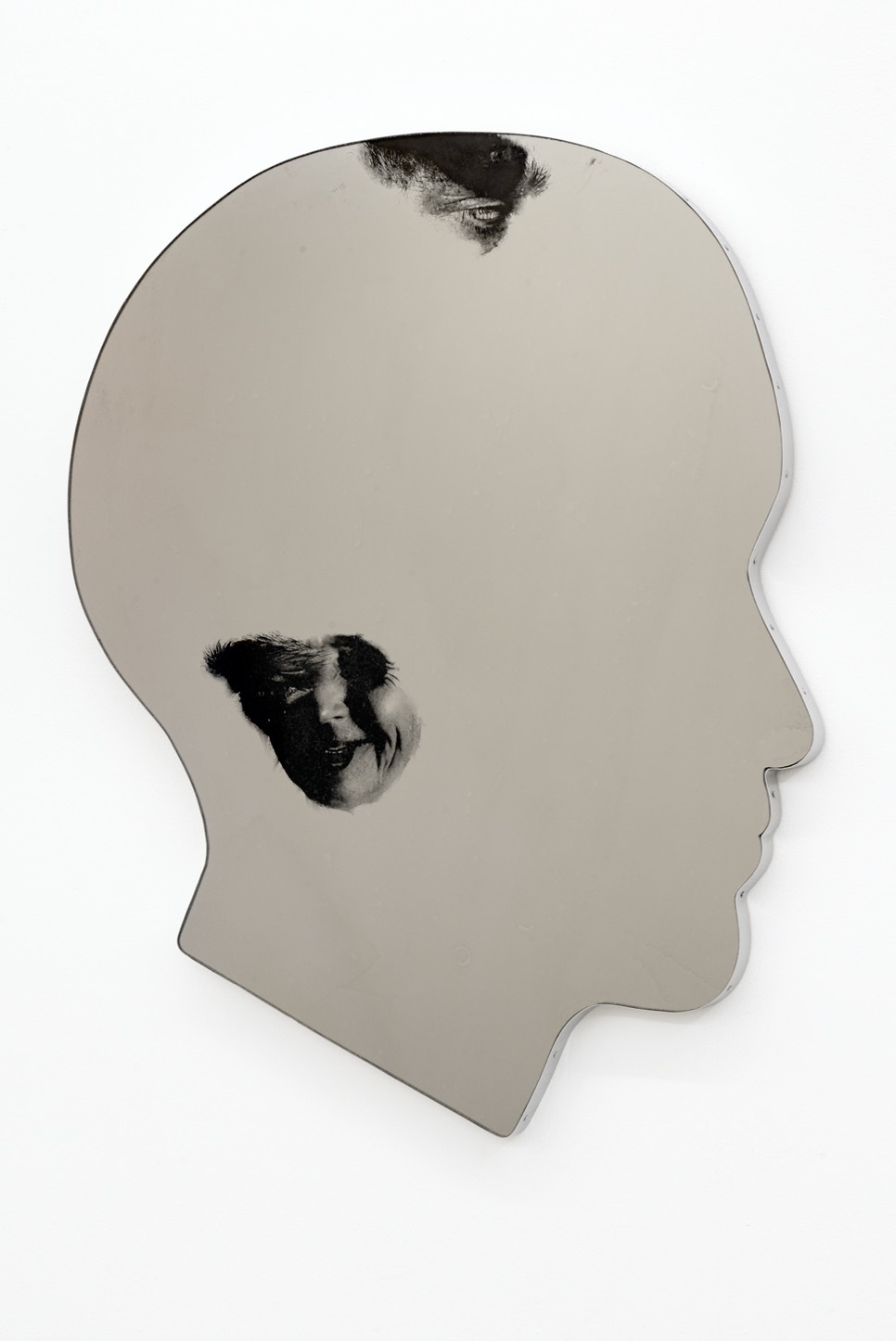 Robert Brambora,‘Ines’, 2021, laser engraving behind glass, lacquer, stainless steel, 68 x 56 cm