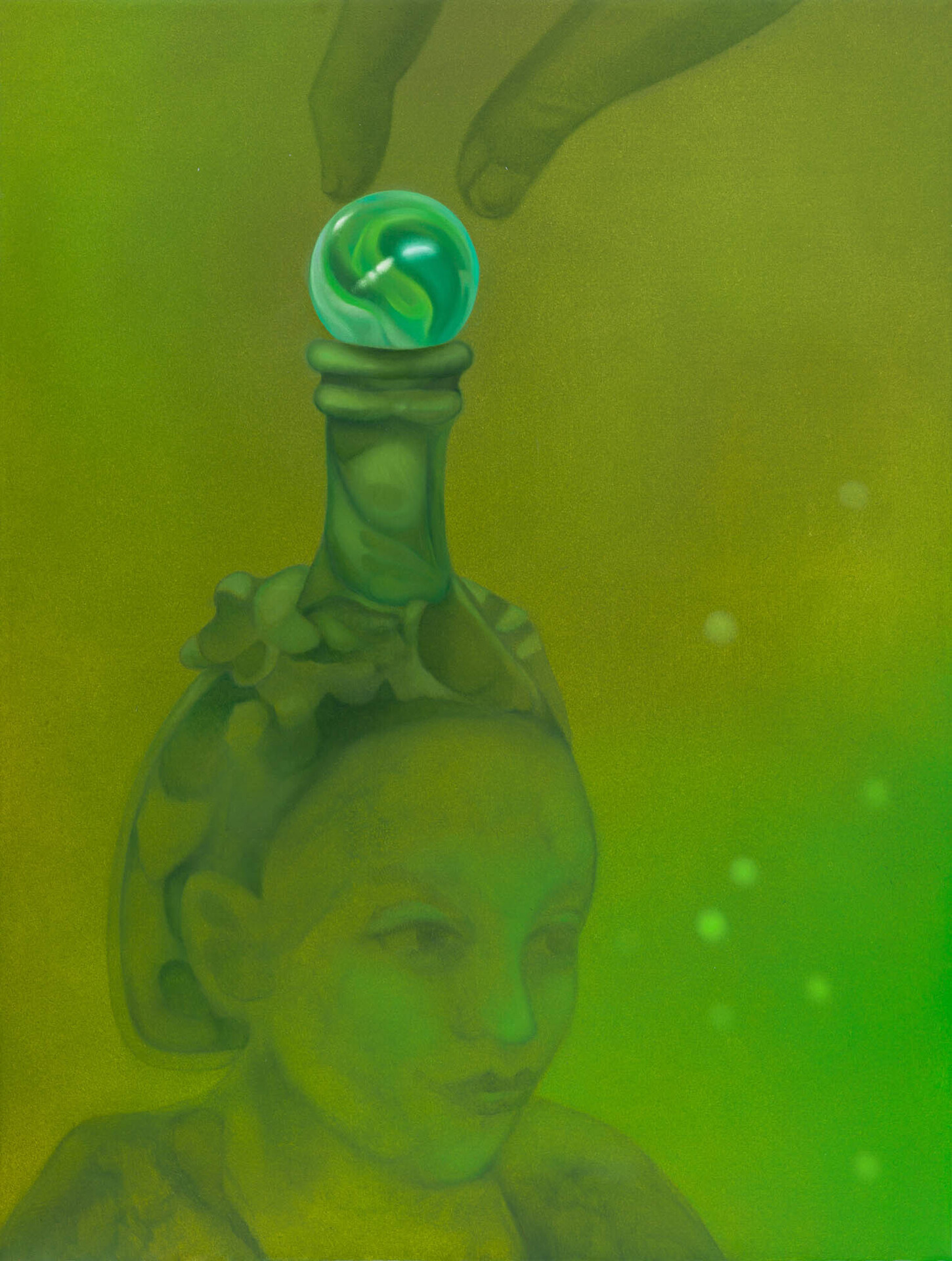 Sarah Księska, 'Globusgefühl', 2021, Oil on aluminum, 59 × 45 cm