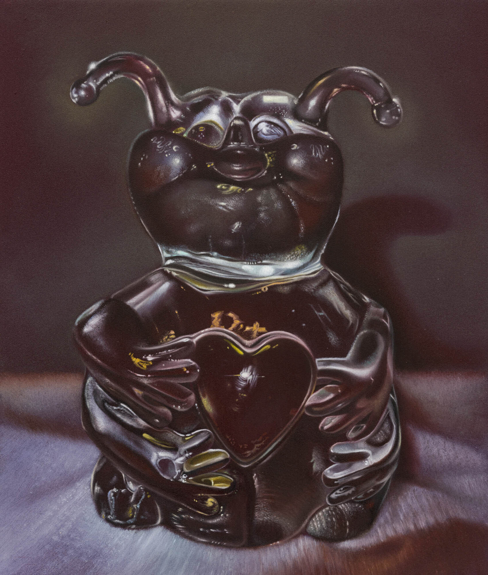 Sarah Księska, 'Versprechen', 2021, Oil on aluminum, 35 × 30 cm