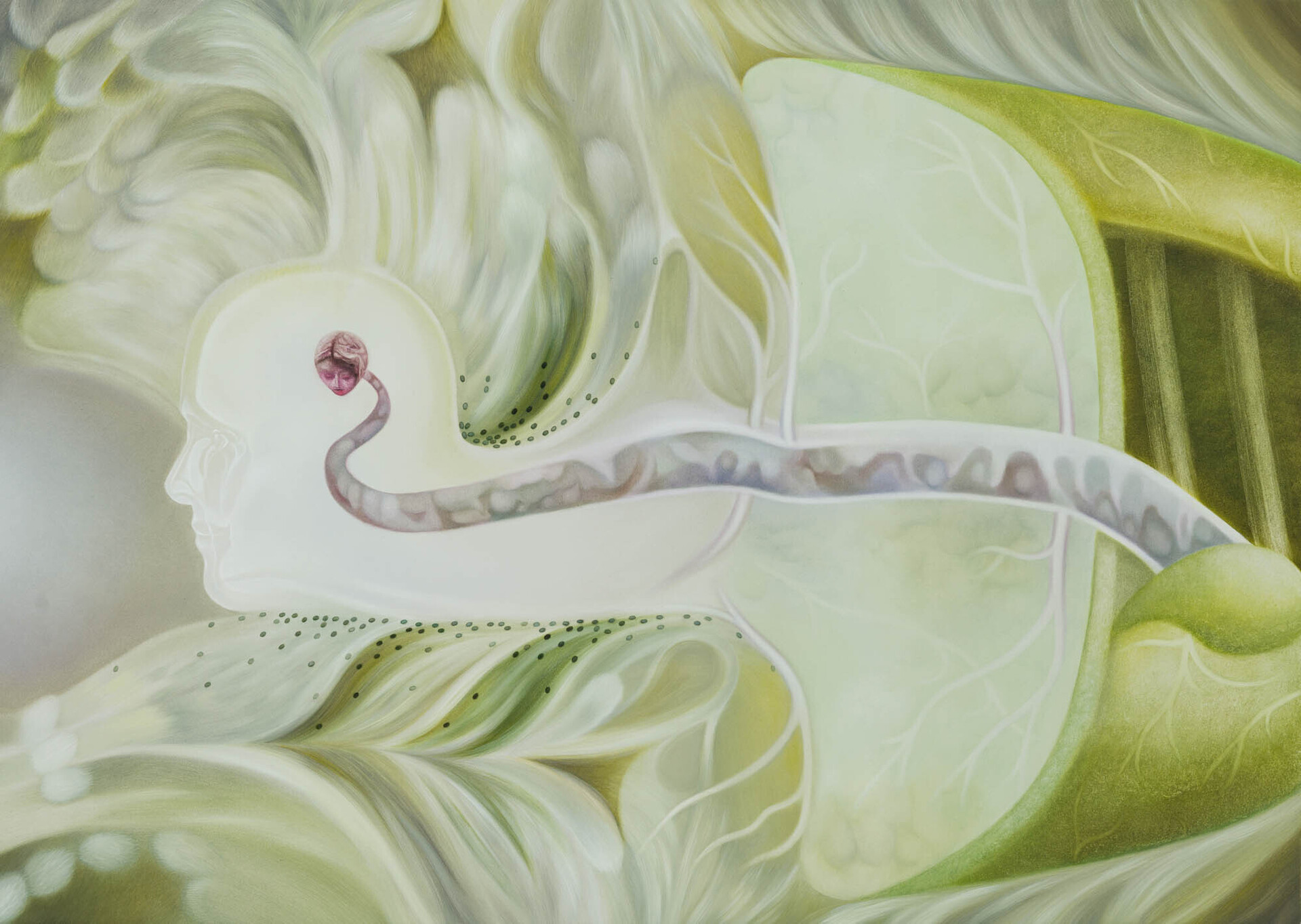Sarah Księska, 'Entfremdung', 2021, Oil on aluminum, 74 × 104 cm