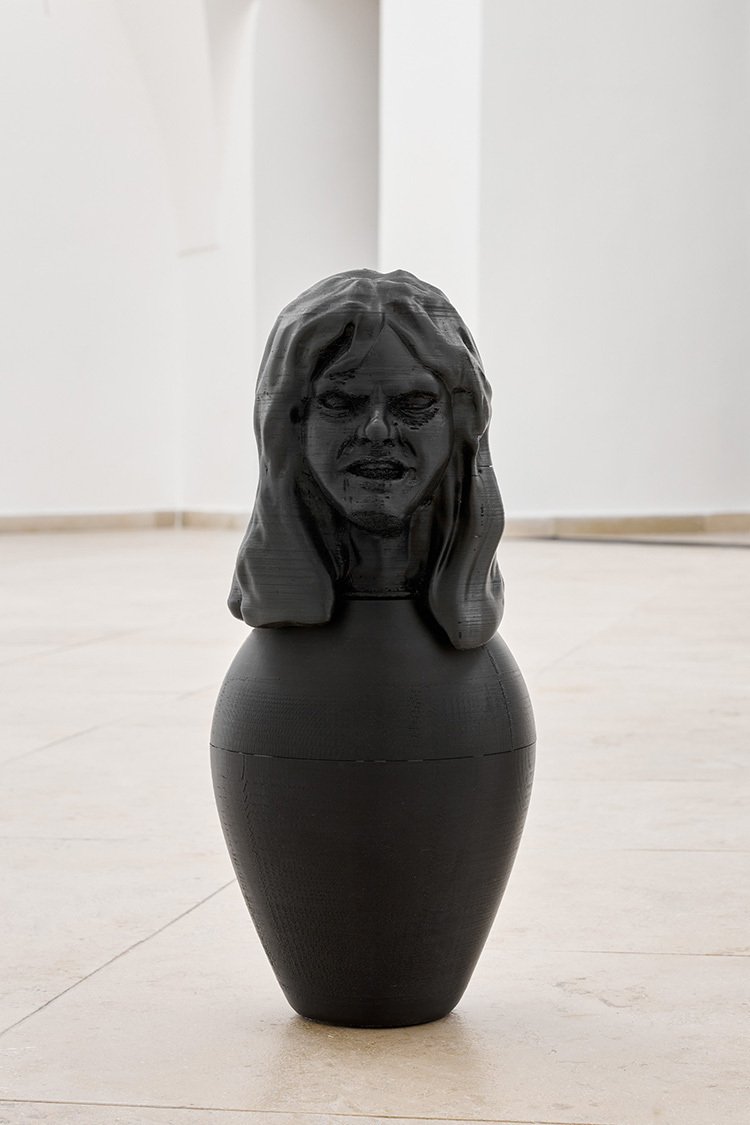 patron (Regan of The Exorcist), Acrylonitrile-Styrene-Acrylate (ASA), 43 x 18 x 18 cm, 2021