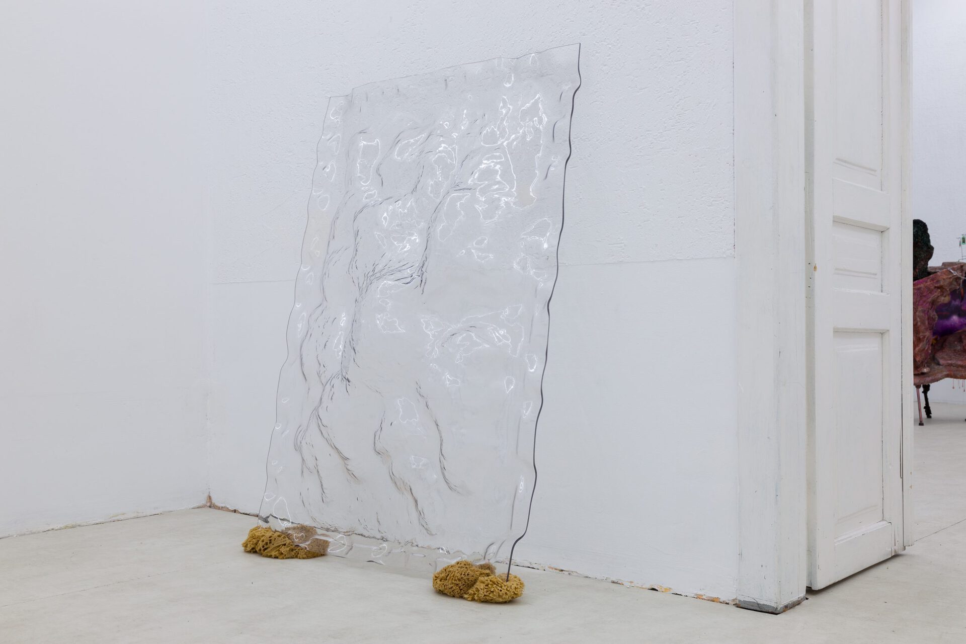 Karolina Mełnicka, Series: Purity Standards I Sculpture from a pile of clothes I don't wear, plastic, dead sponges, 2019