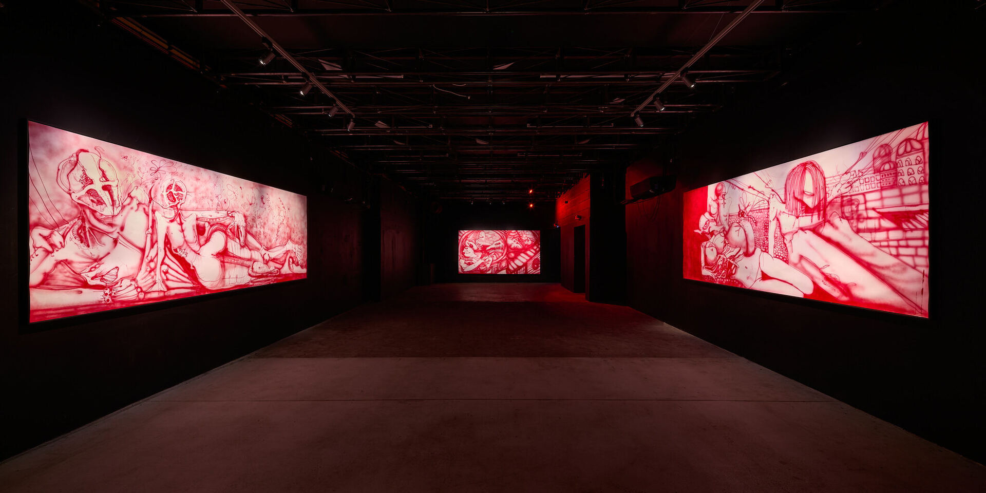 Tea Strazicic - Vermillion, 2021 - Trauma Bar und Kino - installation view 2