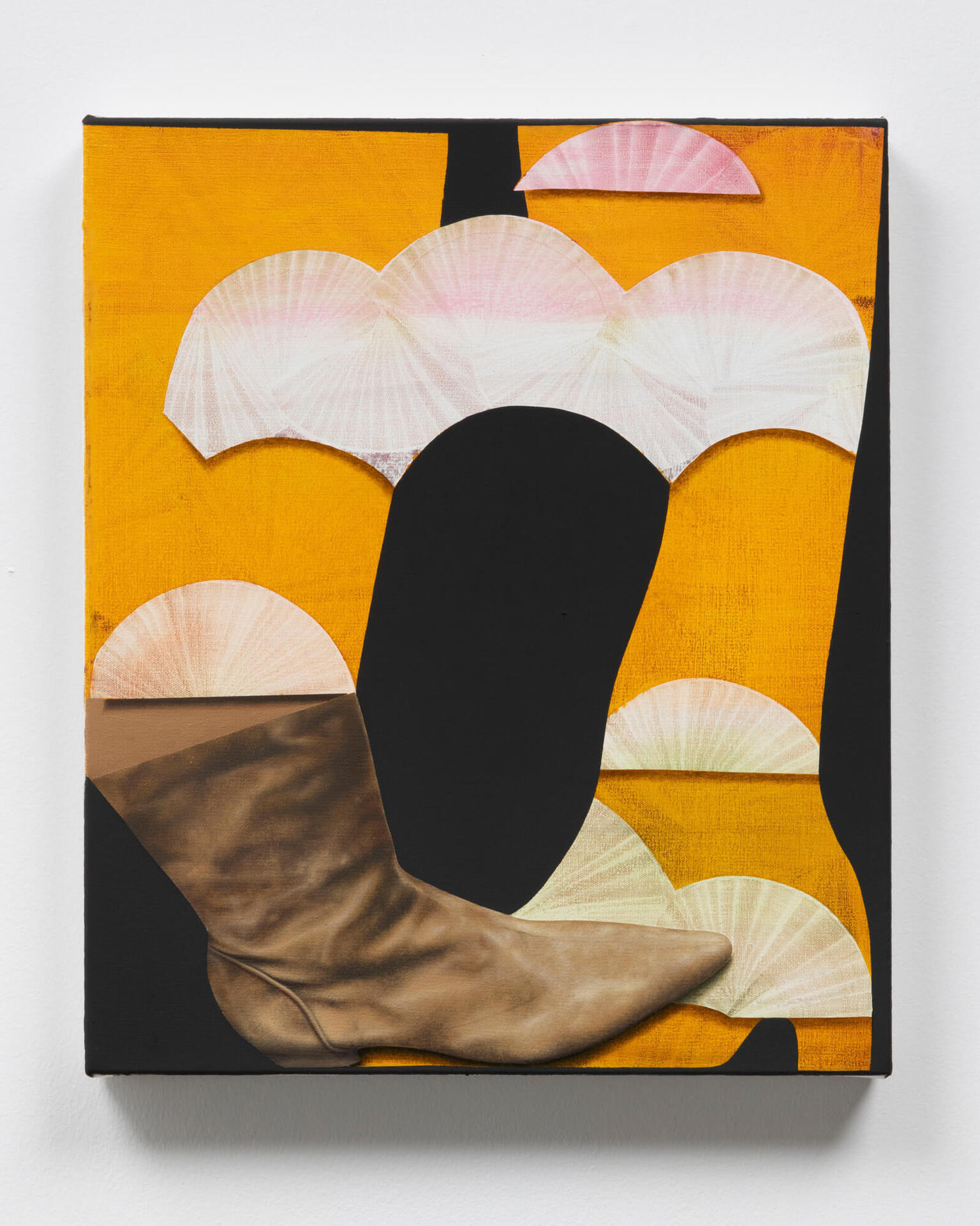 Veronika Pausova, Far Away Play (Cloudy Stomp), 2021, Oil on canvas. Reversible Lining, Bradley Ertaskiran.