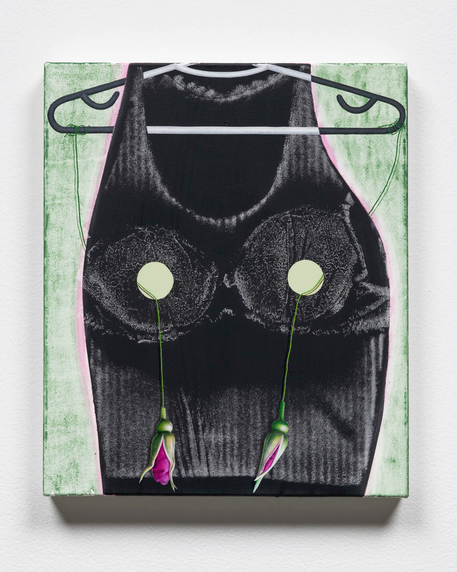 Veronika Pausova, Shelley Vision (Grave Buds), 2021, Oil on canvas. Reversible Lining, Bradley Ertaskiran.