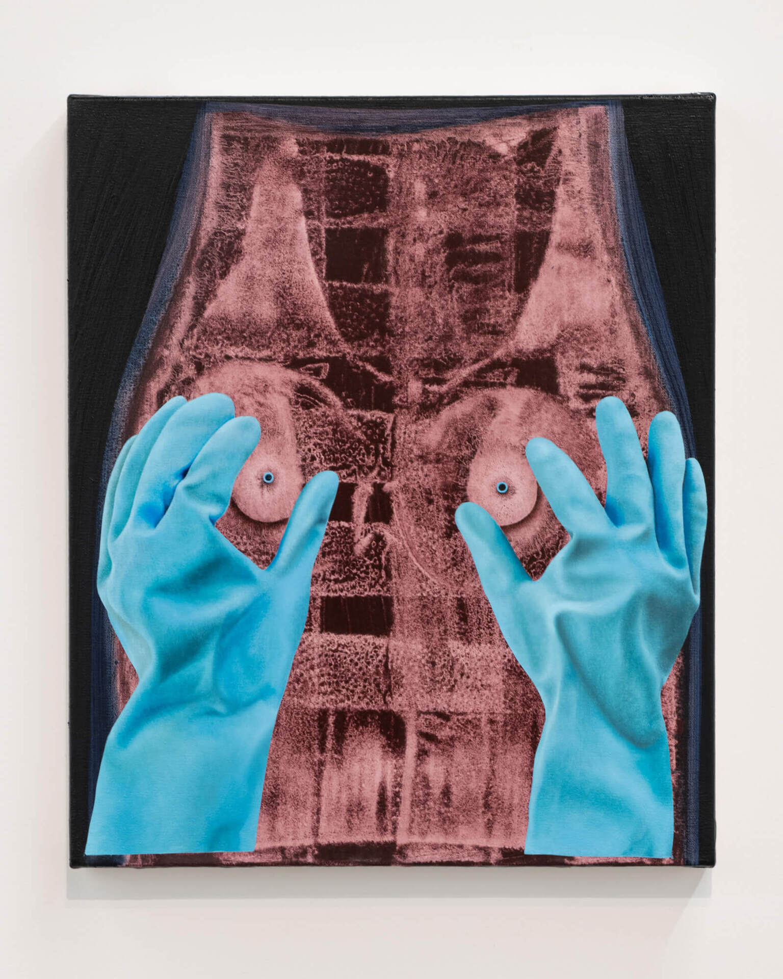 Veronika Pausova, Shelley Vision (Pupils), 2021, Oil on canvas. Reversible Lining, Bradley Ertaskiran.