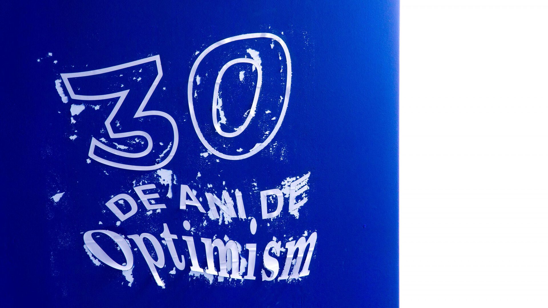 Alexandru Mihai Budeș & Lisa Marie Schmitt / 30 de ani de optimism, 2021 / site-specific installation, exhibition view
