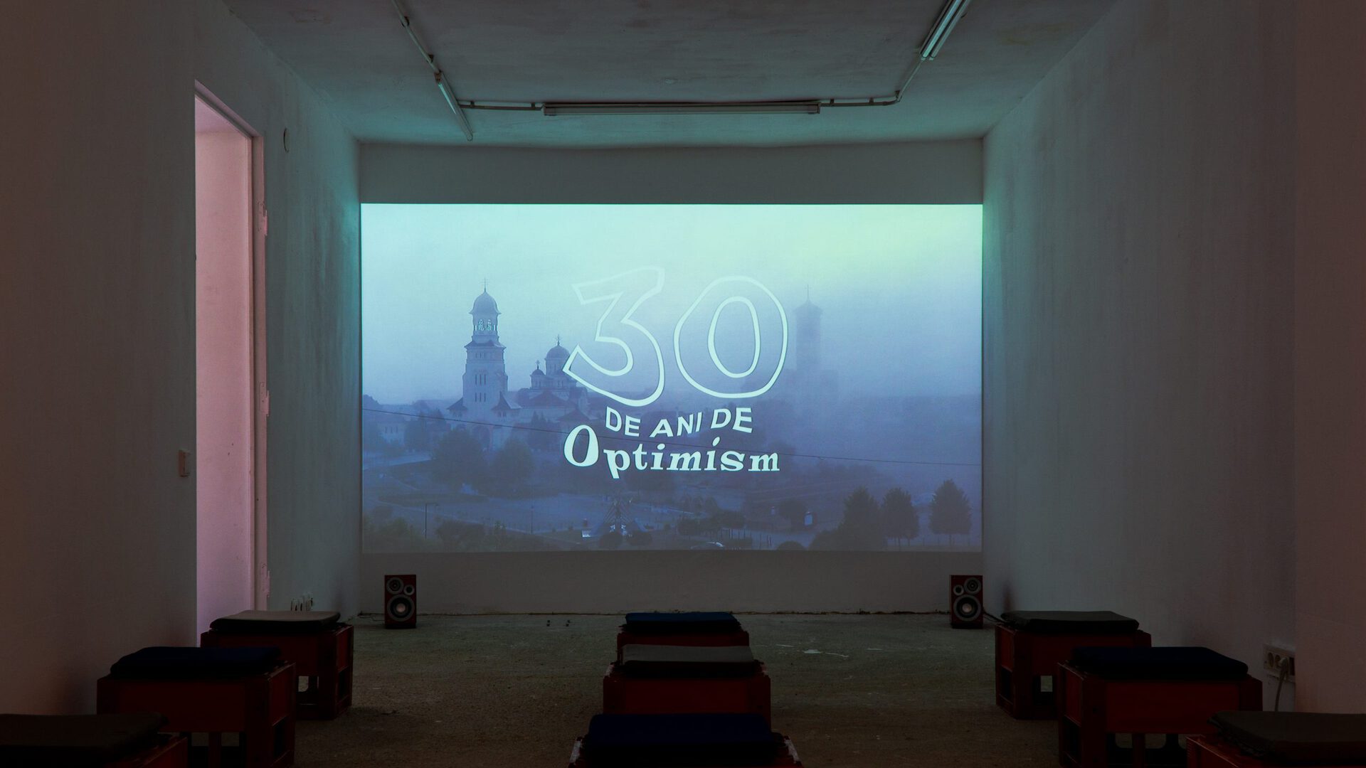 Alexandru Mihai Budeș & Lisa Marie Schmitt / 30 de ani de optimism, 2021 / site-specific installation, exhibition view
