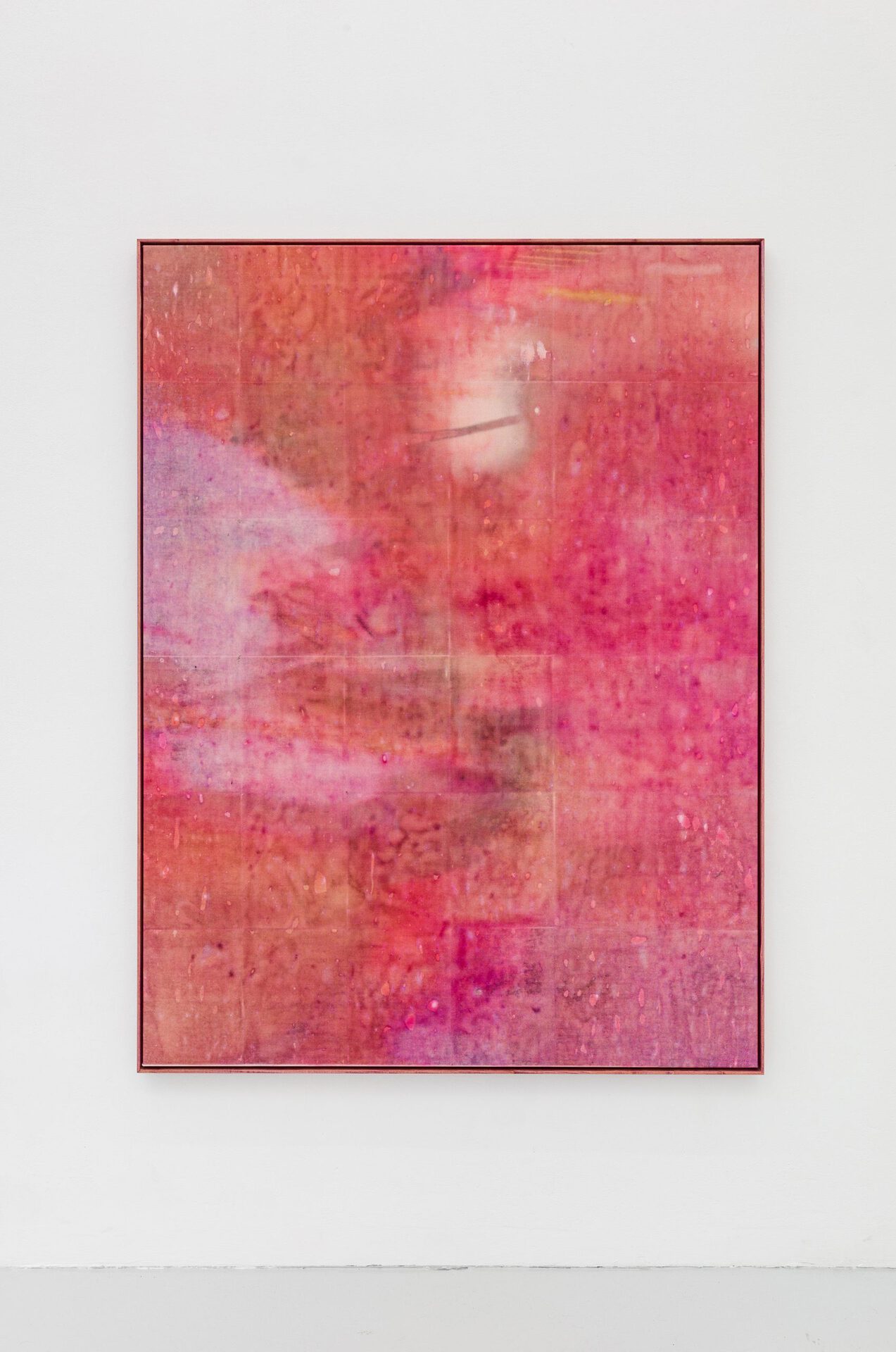 Lukas Matuschek, i*0273 (Future Garden I), 2021, HP31 and HP32 ink, Canon GI-50 ink, acrylic medium on canvas, 122x162 cm