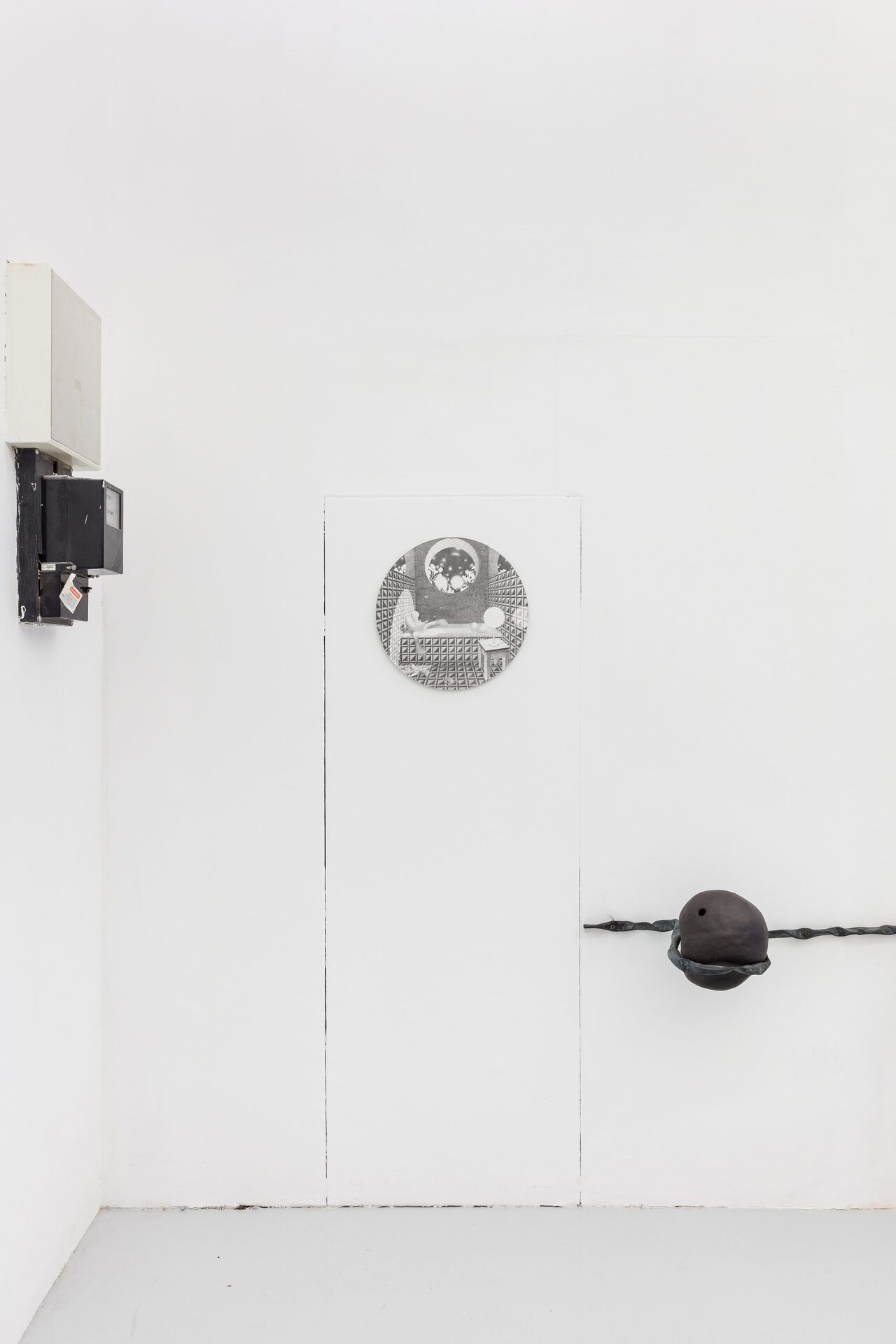 Wolfgang Matuschek, untilted, 2021, Marie Reichel, Shackle Ball + Bent Jail Bar, 2021