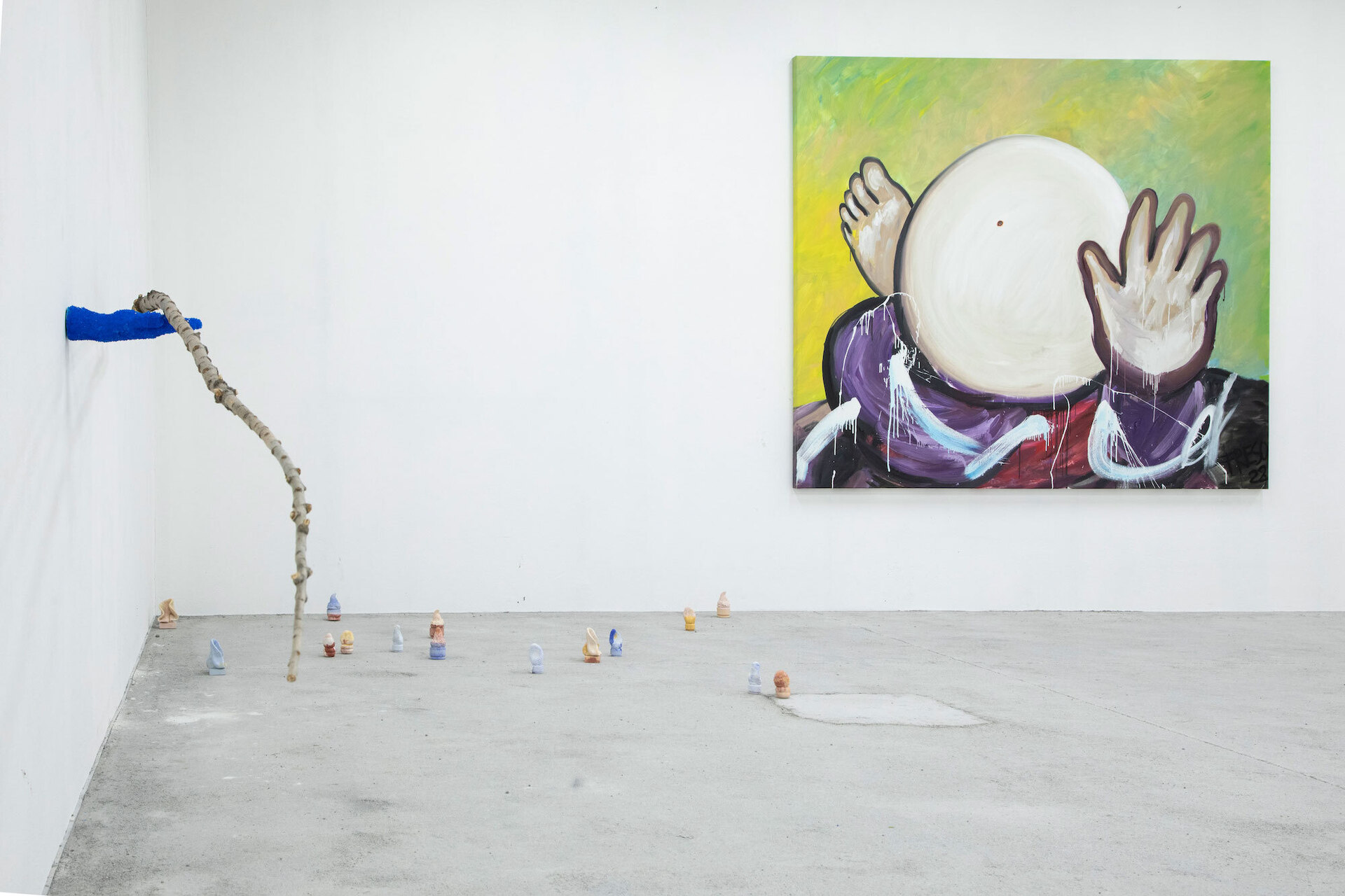 Exhibition view (Marek Kvetan, Nika Kupyrova, Viktor Frešo)