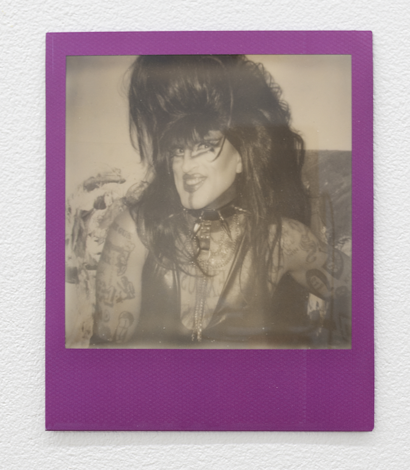 Chris McFly, Lola Pisola (portrait of Diego Garijo), 2021, Polaroid 4¼ x 3½ in. 10.8 x 8.9 cm.