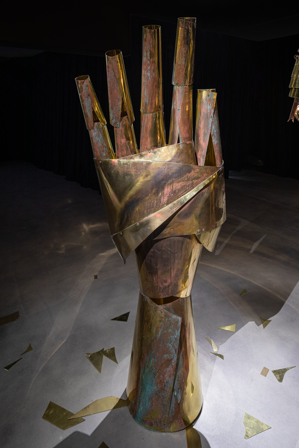 Caroline Mesquita, Noctambules-Hand, 2021, Mixed Media, Dimensions varied, Installation View, Blaffer Art Museum
