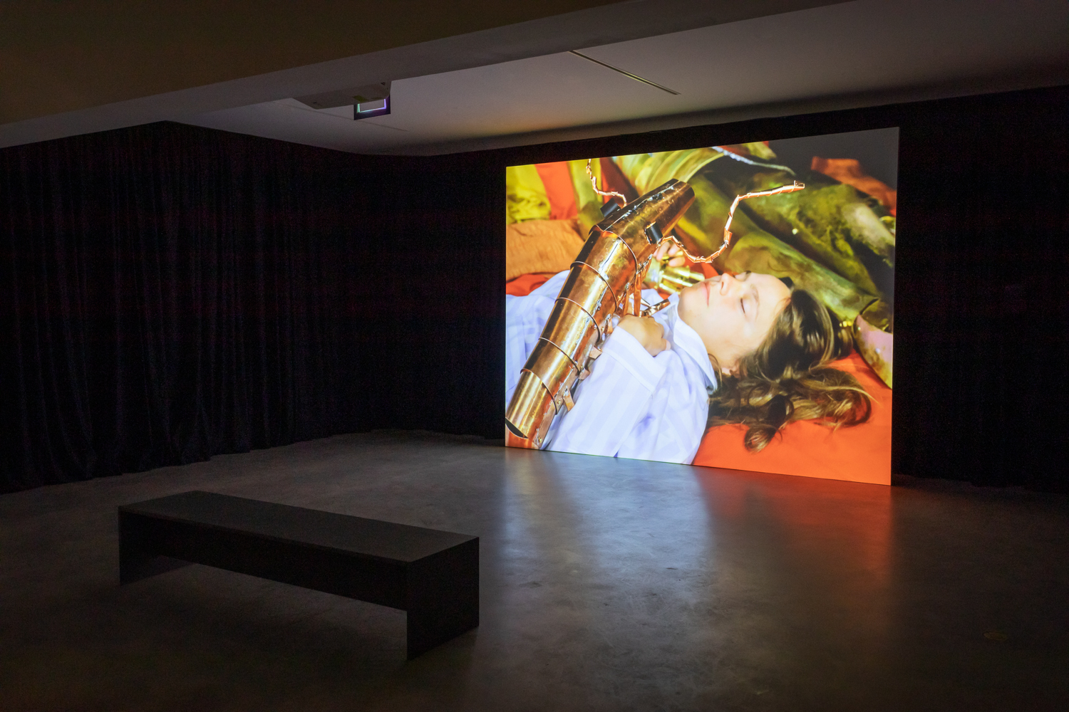 Caroline Mesquita, Noctambules-Video, 2021, Mixed Media, Dimensions varied, Installation View, Blaffer Art Museum