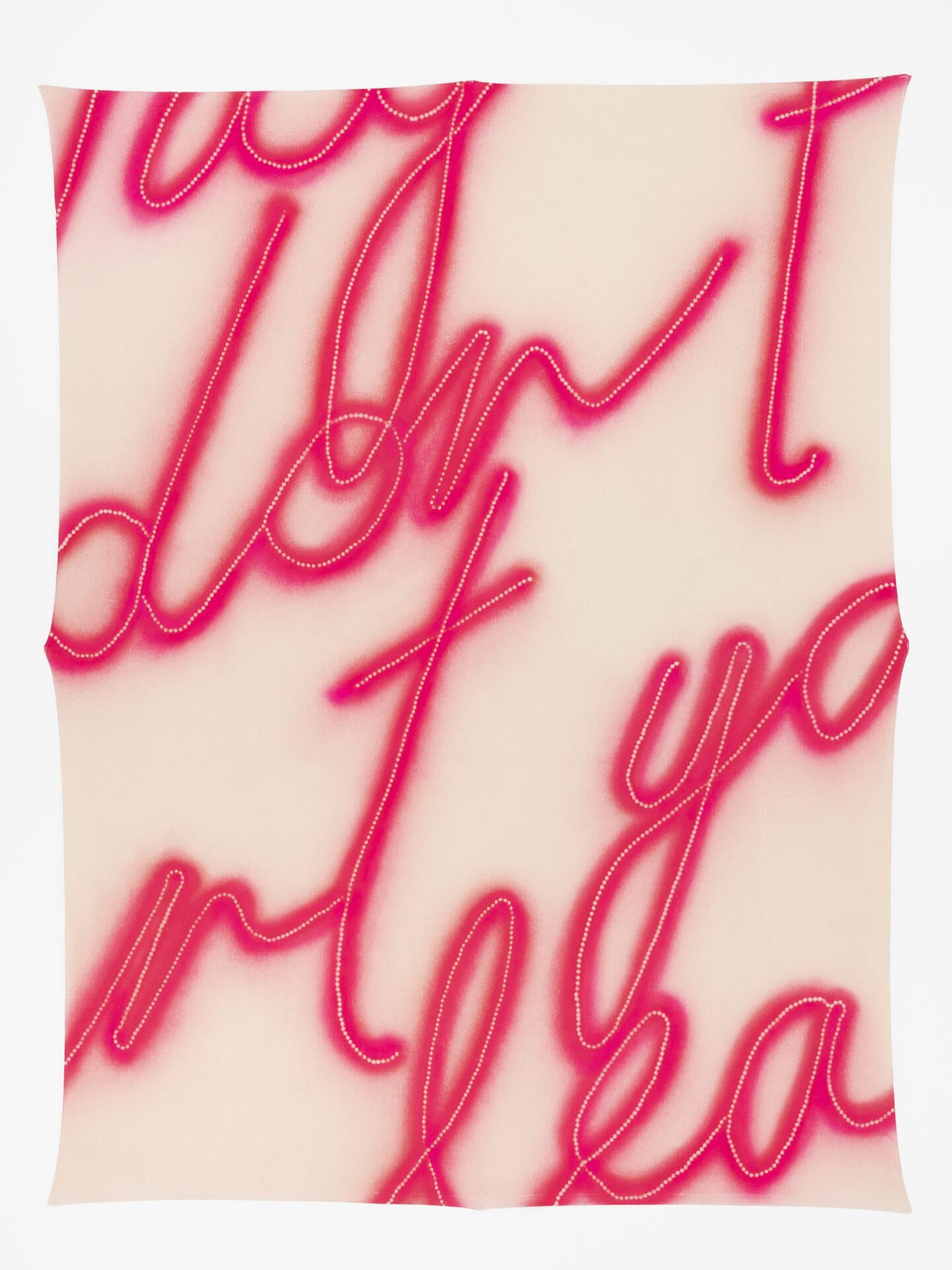 Christelle Kahla, Thump thump, spray on canvas, 206 x 159 cm, 2021