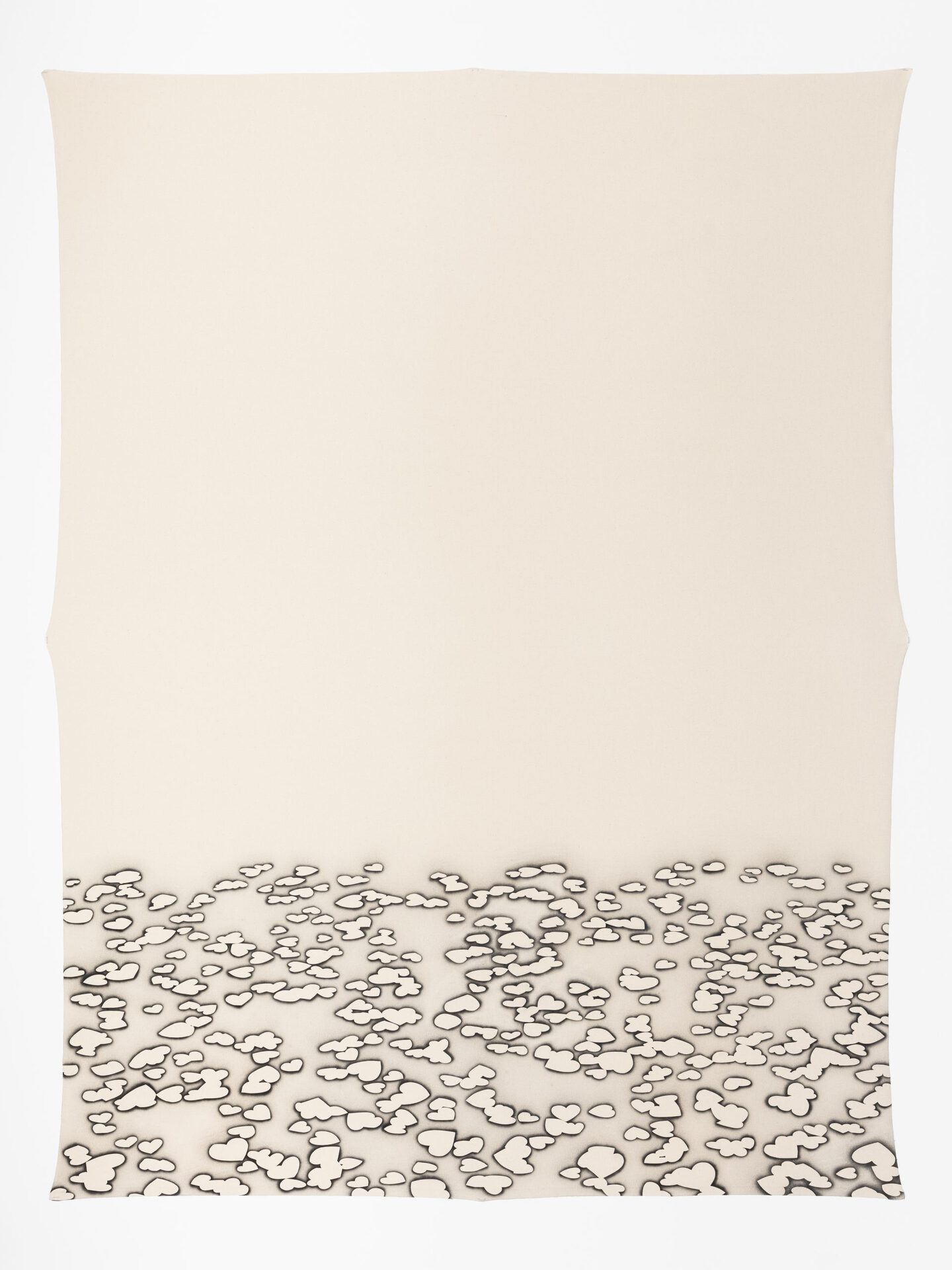 Christelle Kahla, Falling Love, spray on canvas, 206 x 159 cm, 2021