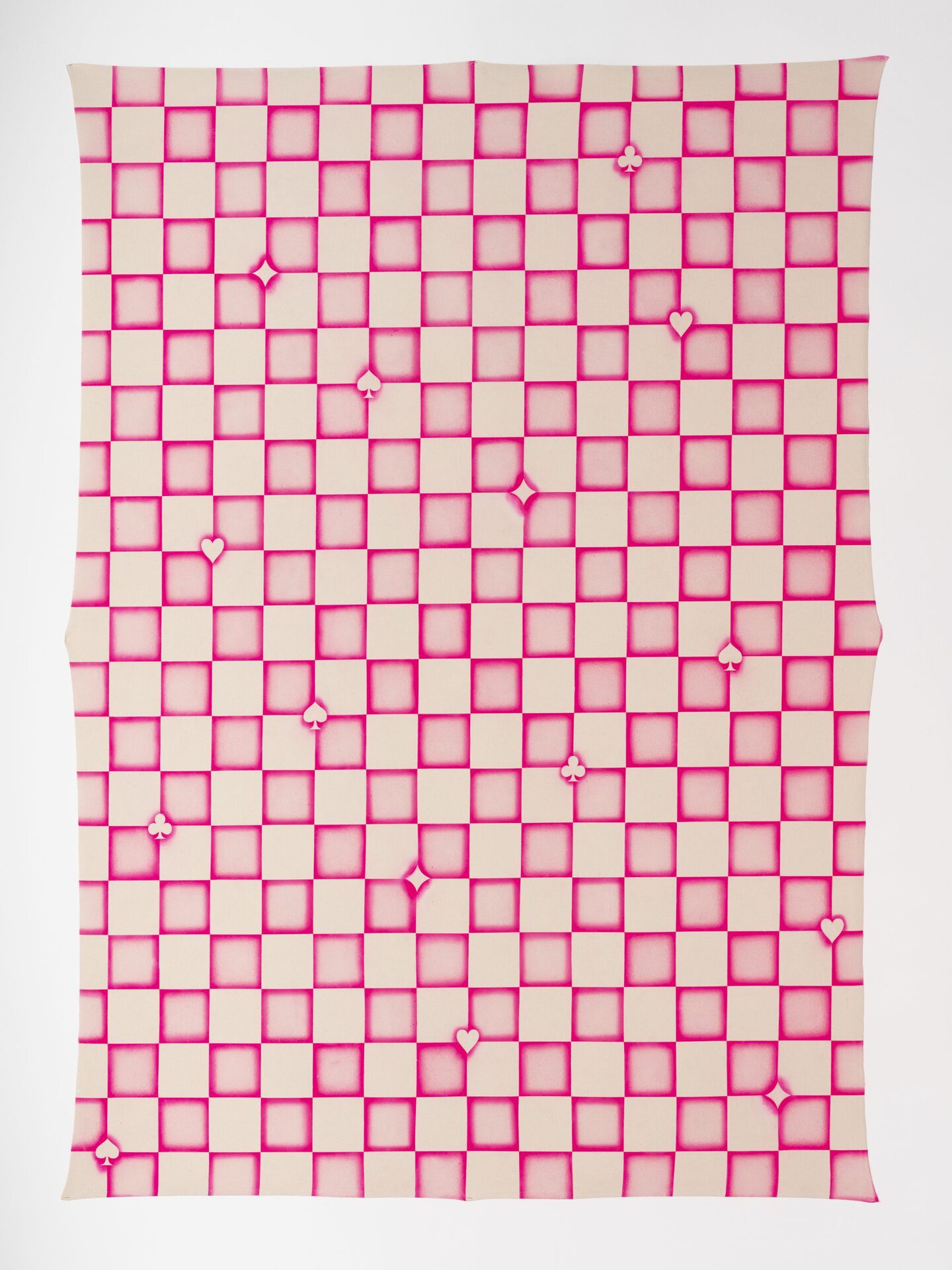 Christelle Kahla, Players Only Love You When They Are Playing, spray on canvas, 206 x 159 cm, 2021