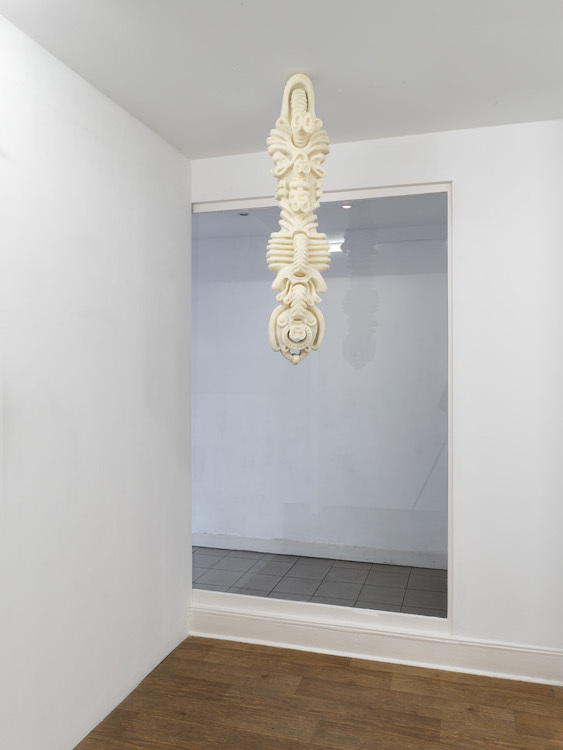 Sharon Van Overmeiren, Faith in Strangers #1, 2021, beeswax, 122 x 26 x 26cm.