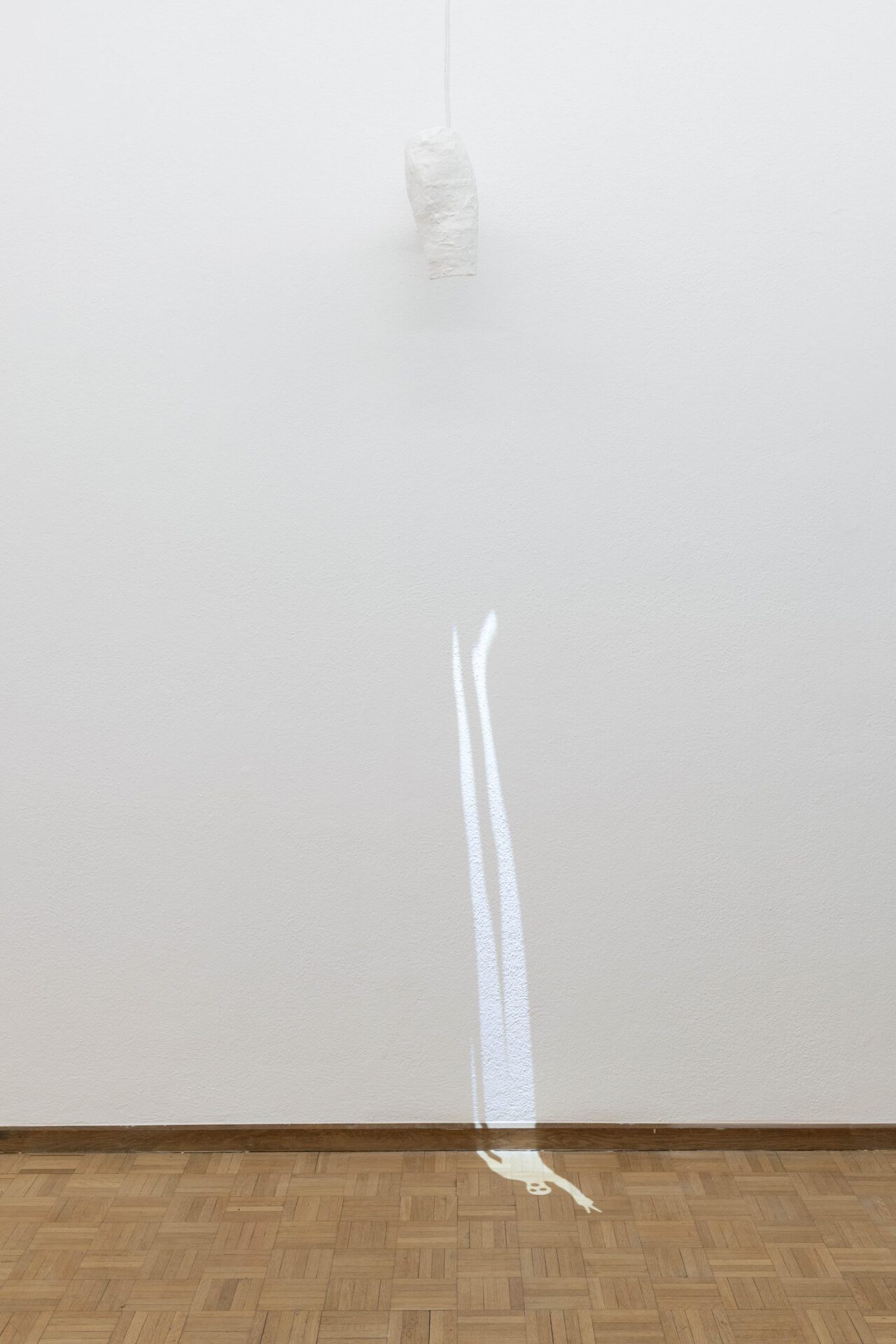 Shirin Yousefi, Sans Rayures, 2021 Projector, metal, and plaster, 34 × 30 × 15 cm