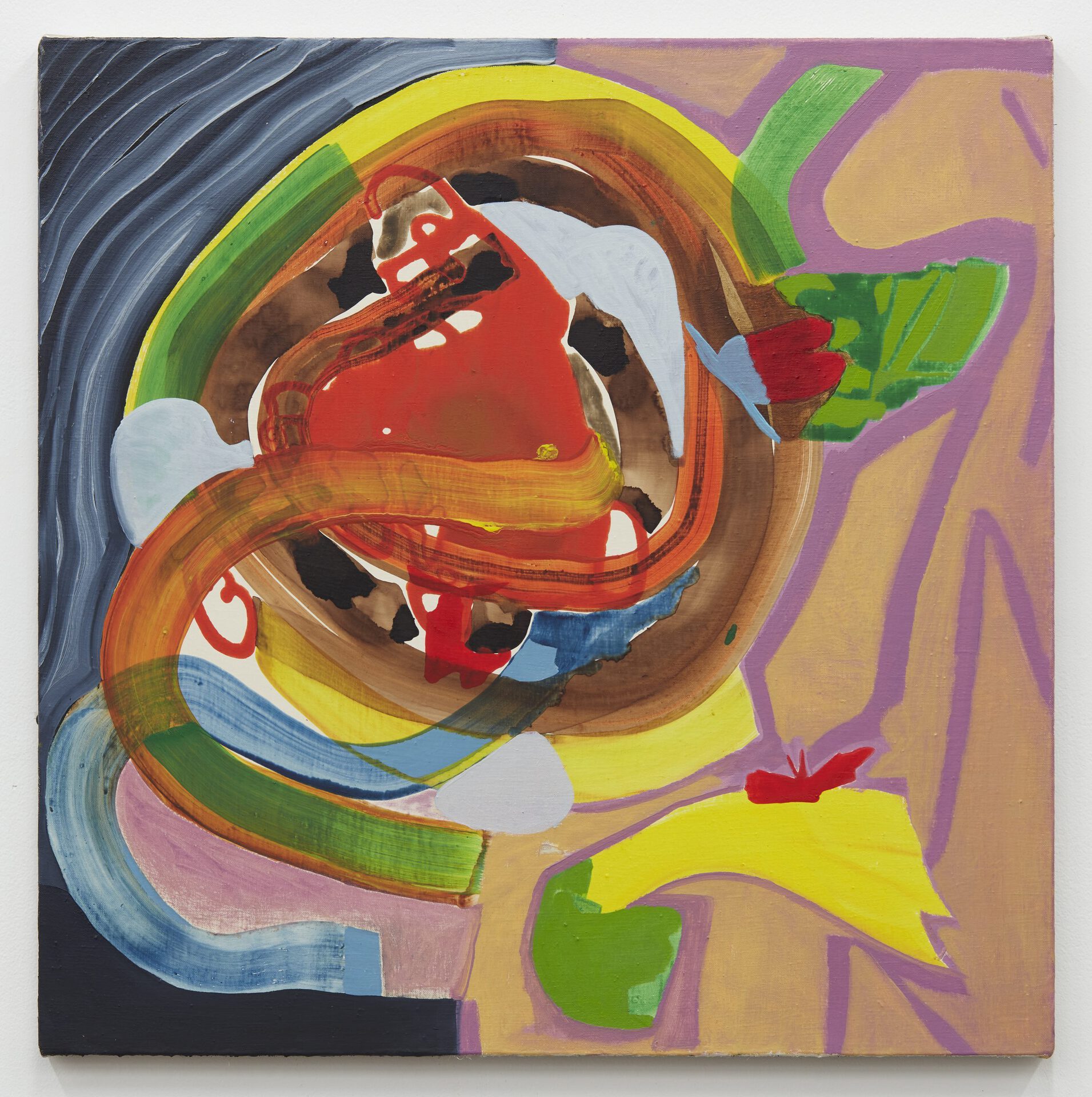 Marley Freeman, Fifth season, 2021, oil and acrylic on linen, 55,9 x 55,9 x 2,5 cm