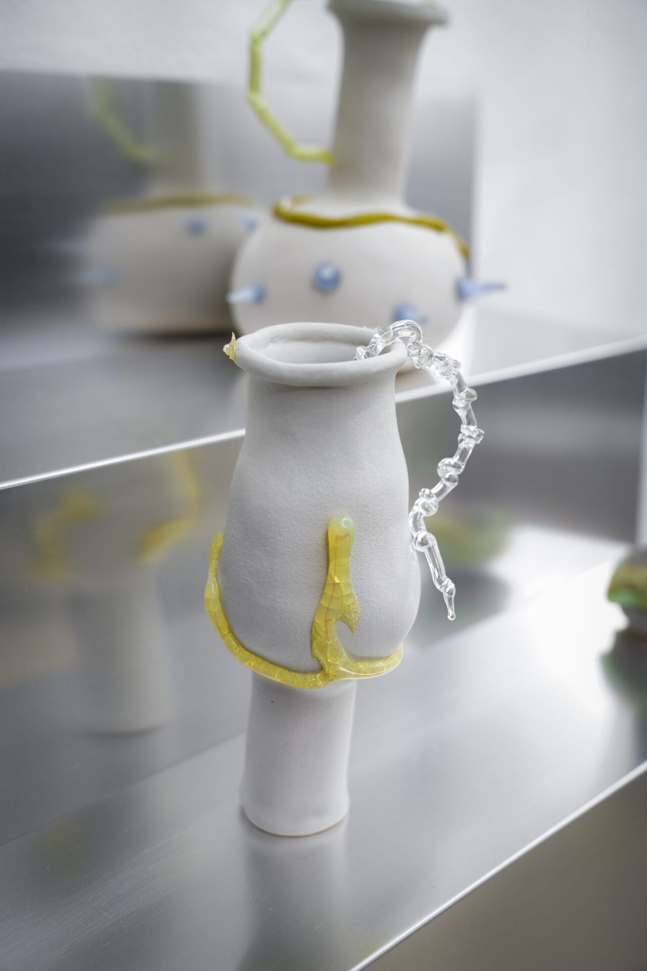 Anne–Sophie Oberkrome, Lisa Ertel, Juliana Maurer, Serpent Squiggles, 2022, ceramic, glass