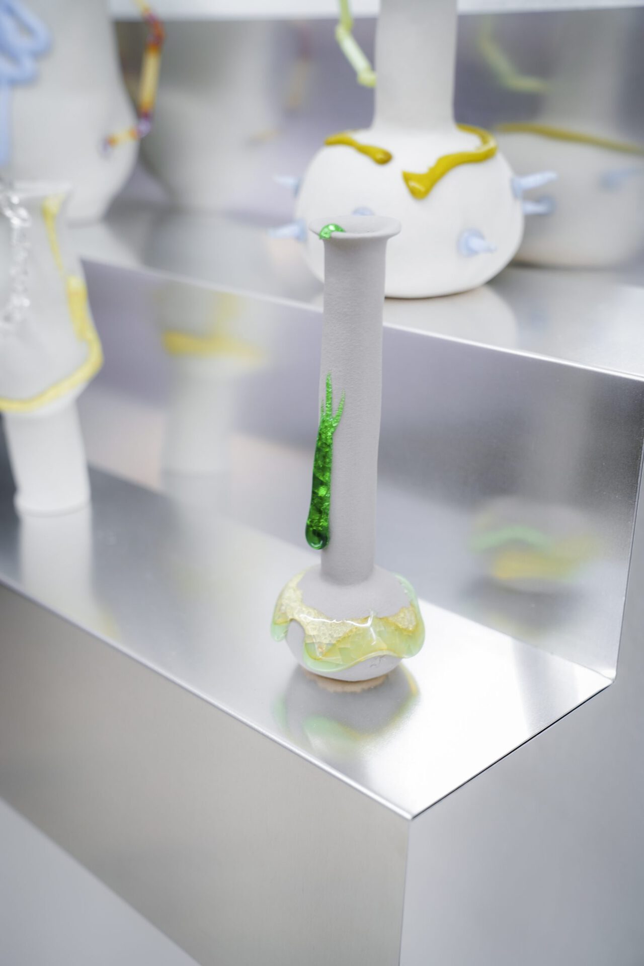 Anne–Sophie Oberkrome, Lisa Ertel, Juliana Maurer, Serpent Squiggles, 2022, ceramic, glass