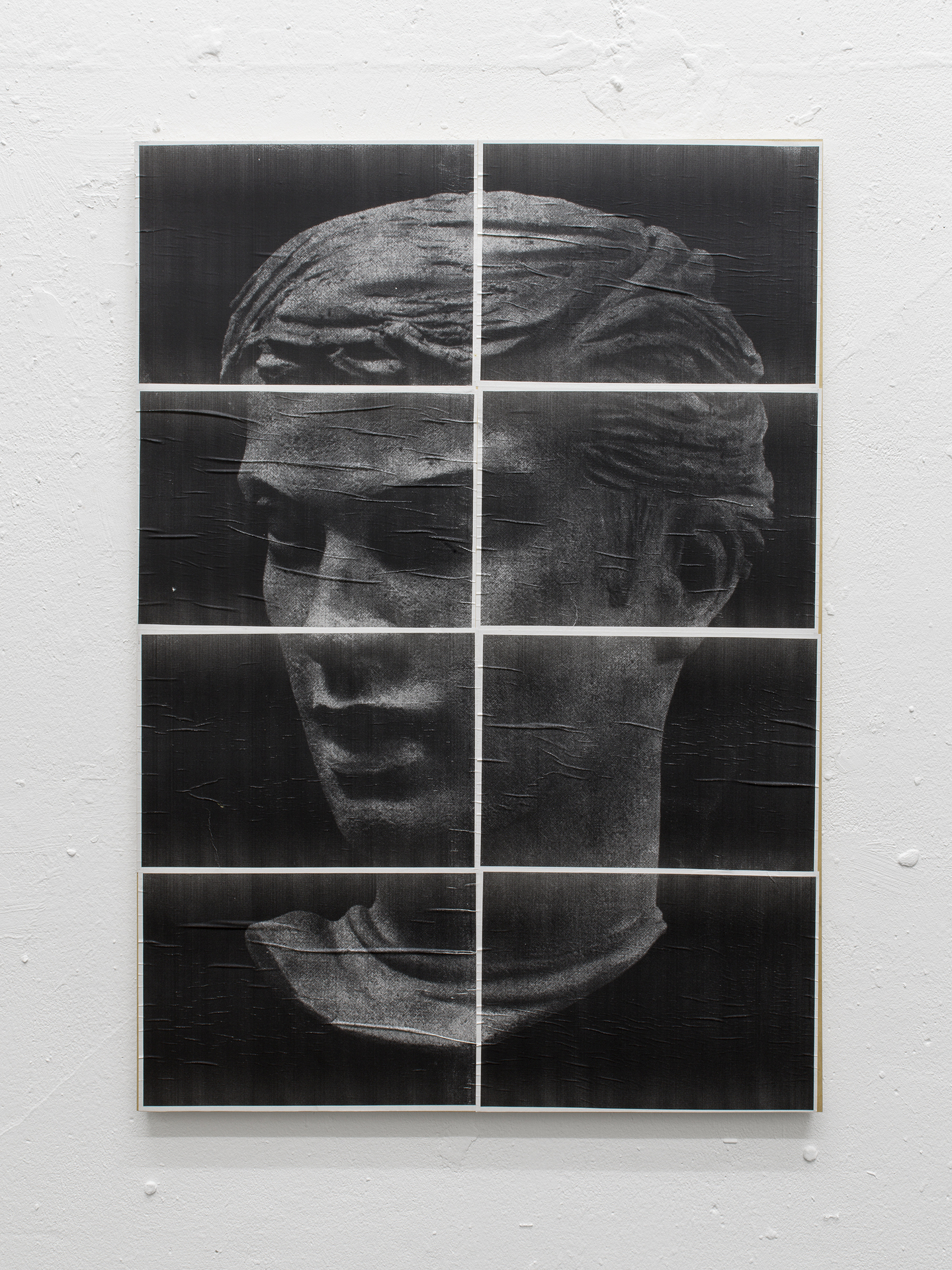 Reproduction (Der Kreis, issue 4, p. 26, 1954), 2022, Laserjet-prints, glue and UV-protection spray on panel, 84 × 59.4 × 2 cm