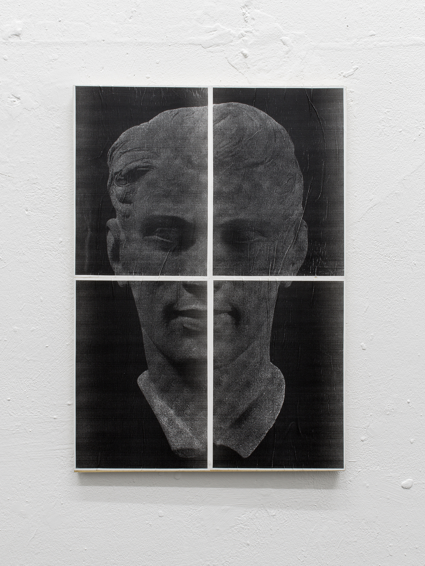 Reproduction (Der Kreis, issue 11, p. 17, 1958), 2022, Laserjet-prints, glue and UV-protection spray on panel, 59.4 × 42 × 2 cm