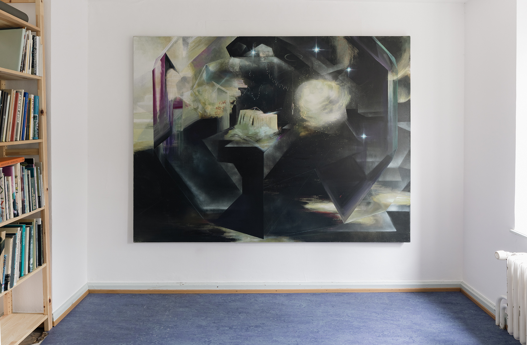 Andreas Dobler, Dwelling in a Dark Crystal, 2010. Acrylic on canvas