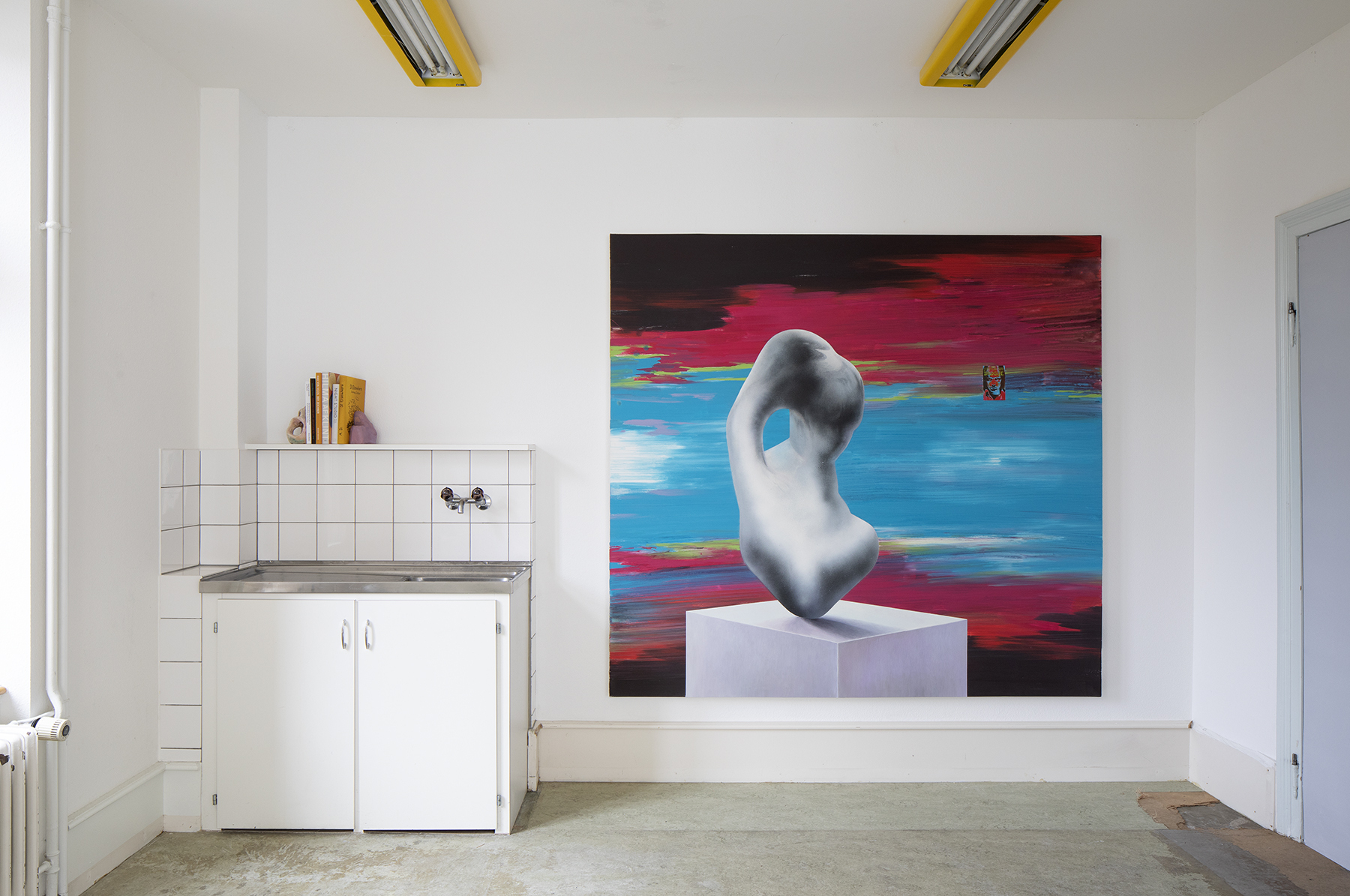 Andreas Dobler, Chthonox, 2009. Acrylic, spray paint, oil on canvas