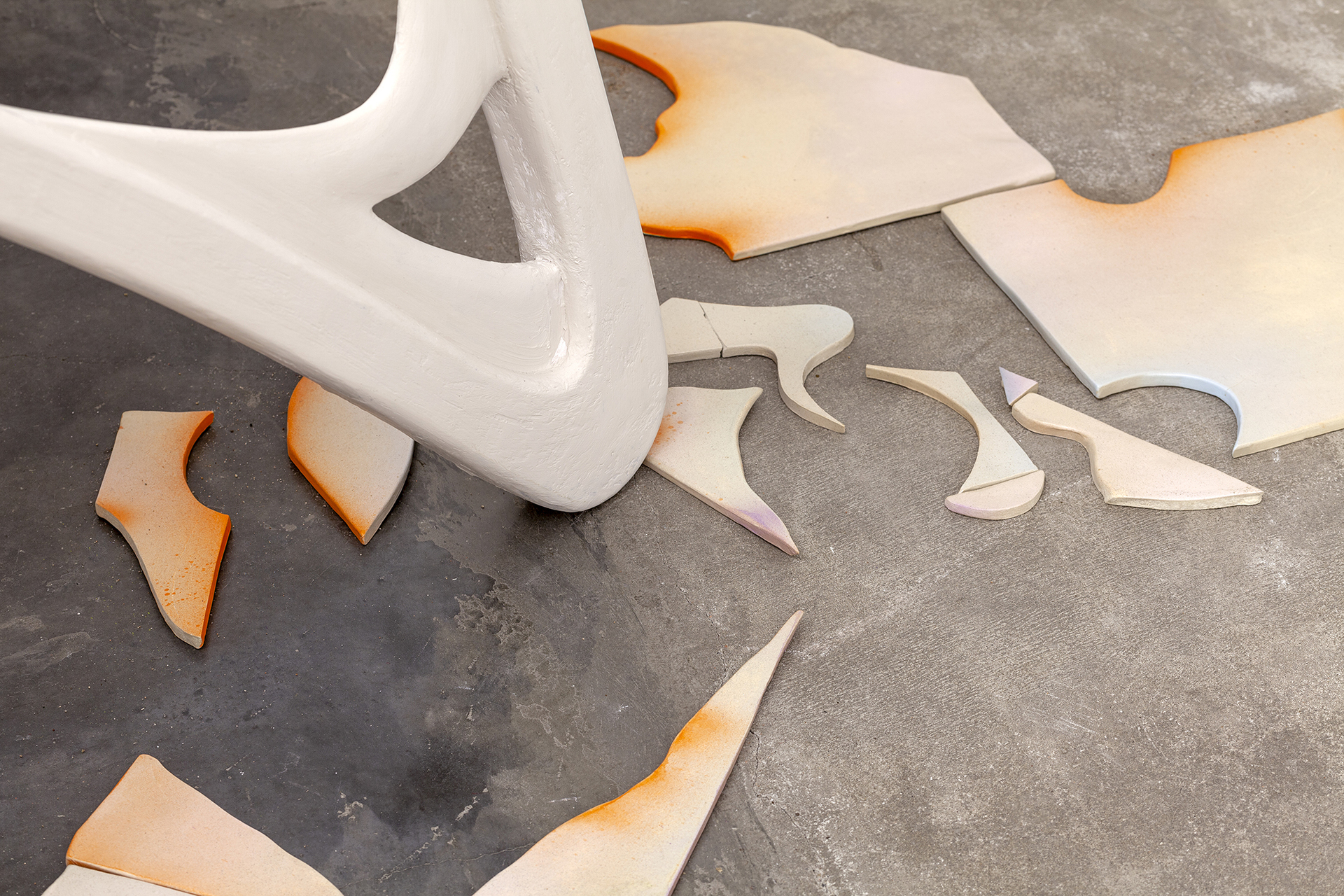 Present Yet-to-Be. Joonas Timmi, Johanna Ruukholm and Lisann Lillevere, Detail from the installation Holy Ghost and Traction, 2021. Photo by Roman-Sten Tõnissoo