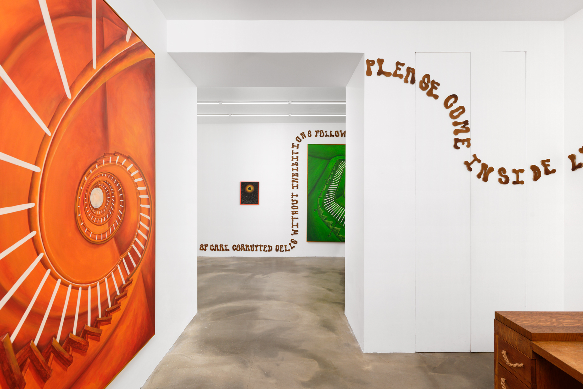 Tanja Nis-Hansen, The Great Spaghettification, 2022, exhibition view, Sans titre (2016), Paris
