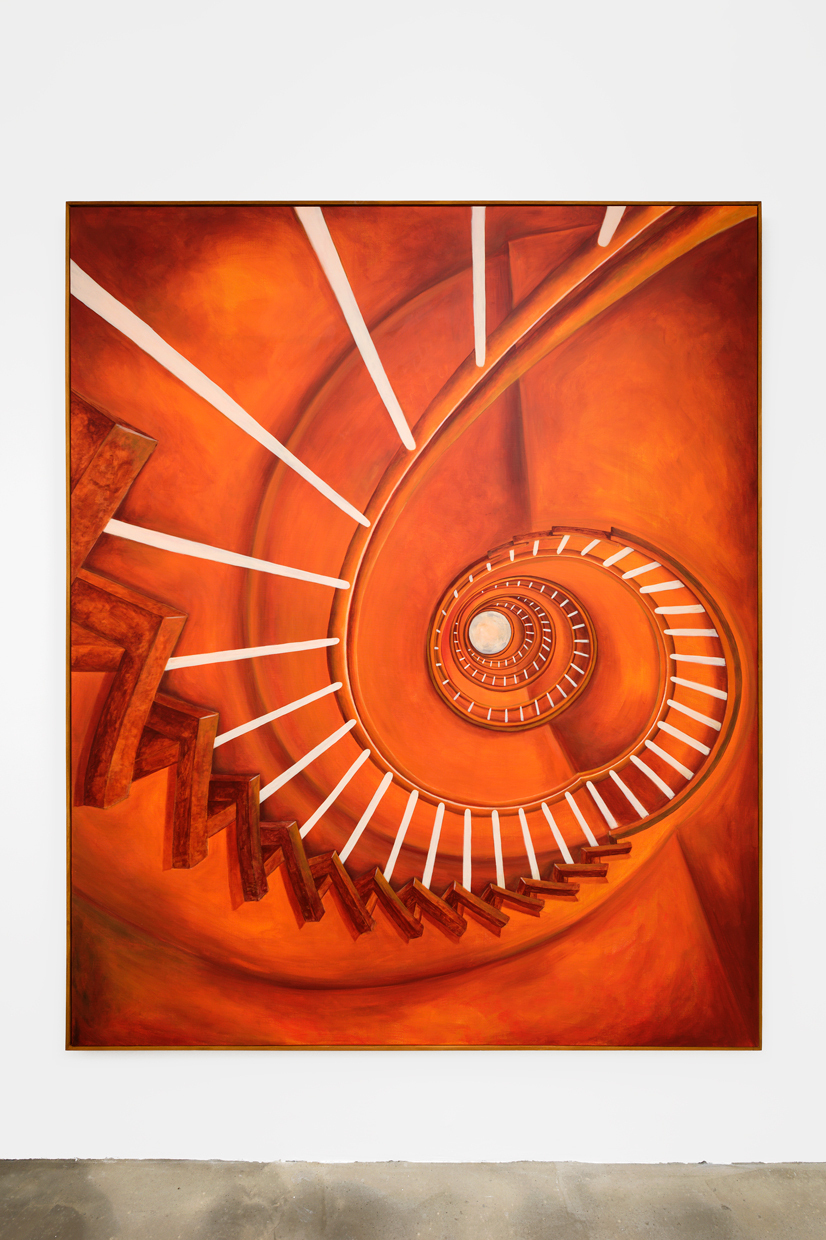 Tanja Nis-Hansen, Deoxyribonucleic Acid Trip 1, 2021, oil and acrylic on canvas, wooden frame, 220 x 180 cm, unique