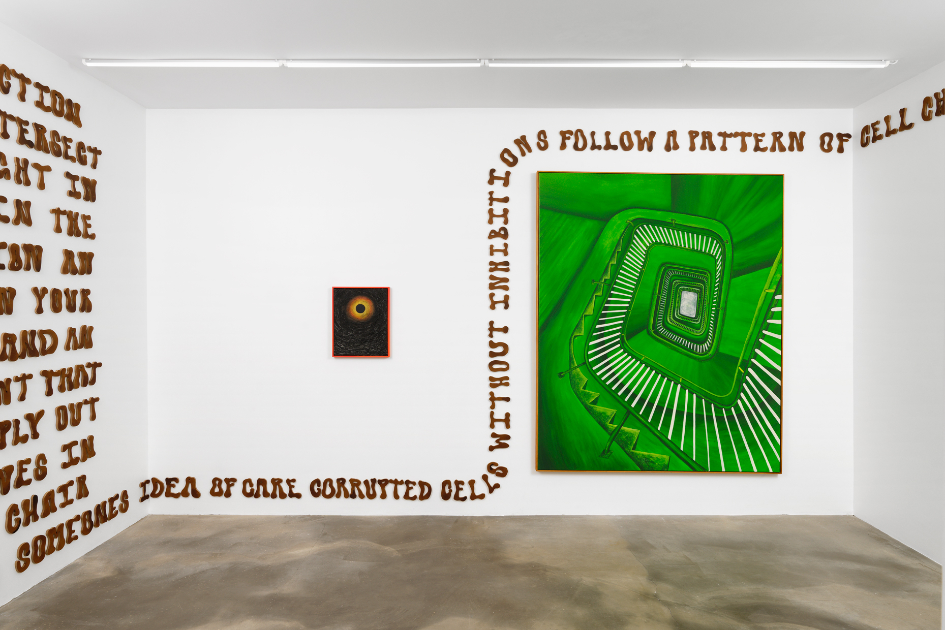 Tanja Nis-Hansen, The Great Spaghettification, 2022, exhibition view, Sans titre (2016), Paris