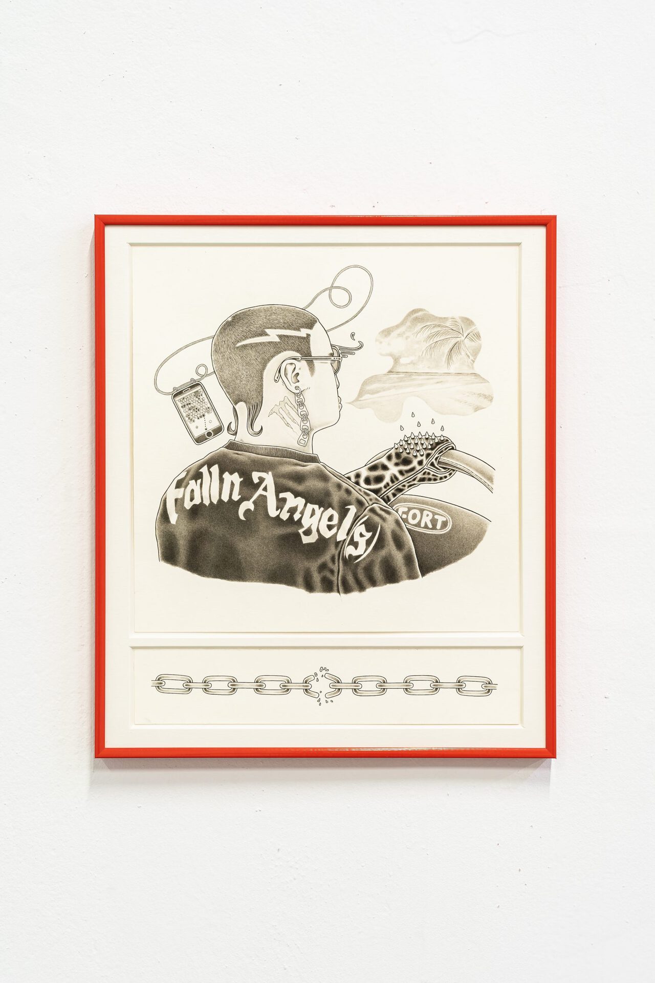 Barbara Lüdde, There Is No Such Thing As, 2021 ink on paper, 25 x 25 and 5 x 25 cm (framed)