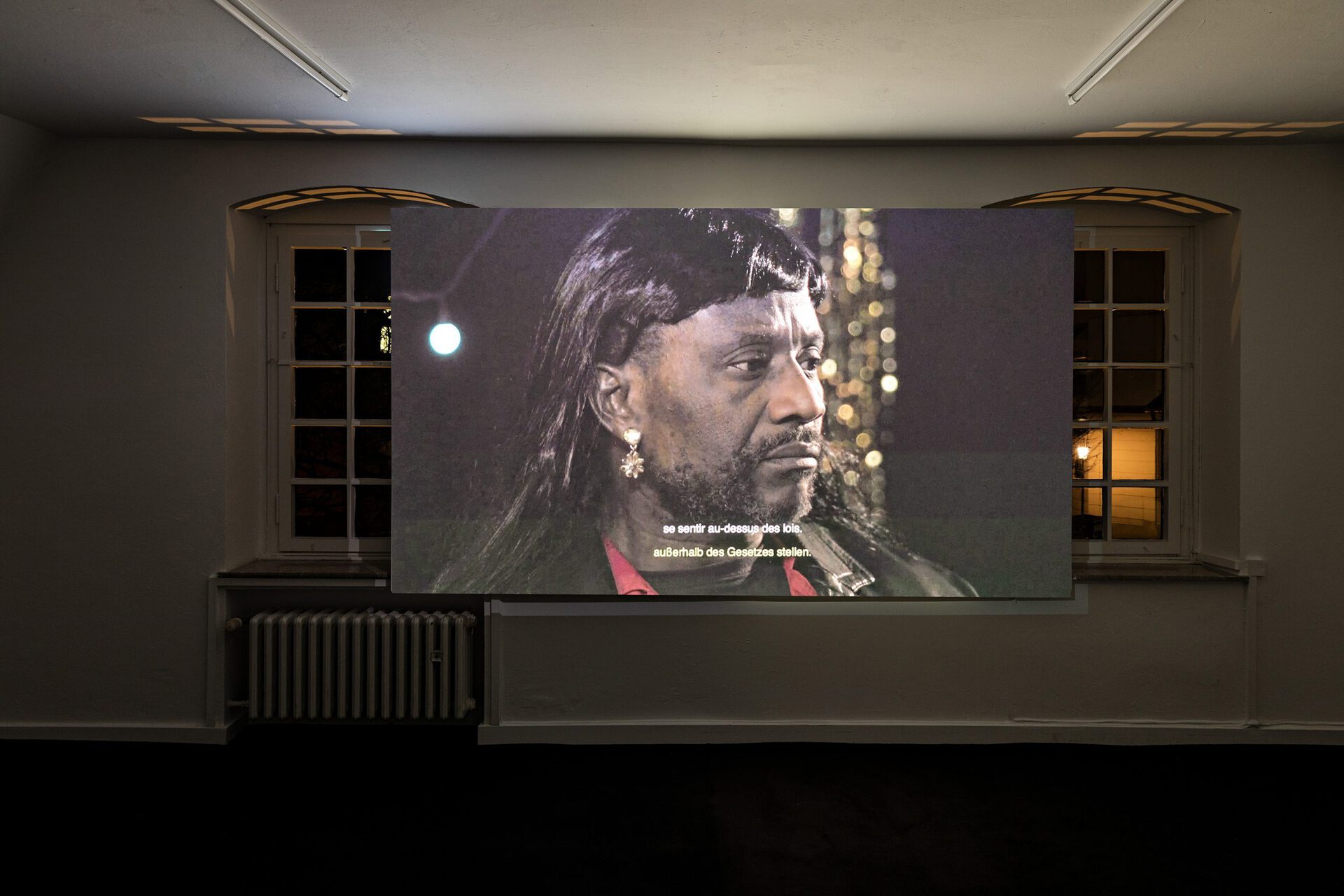 Ramaya Tegegne, Framer Framed, 2021, exhibition view THE EQUALITY OF POSSIBILITY, Kunstverein Bielefeld, 2021. Photo: Fred Dott