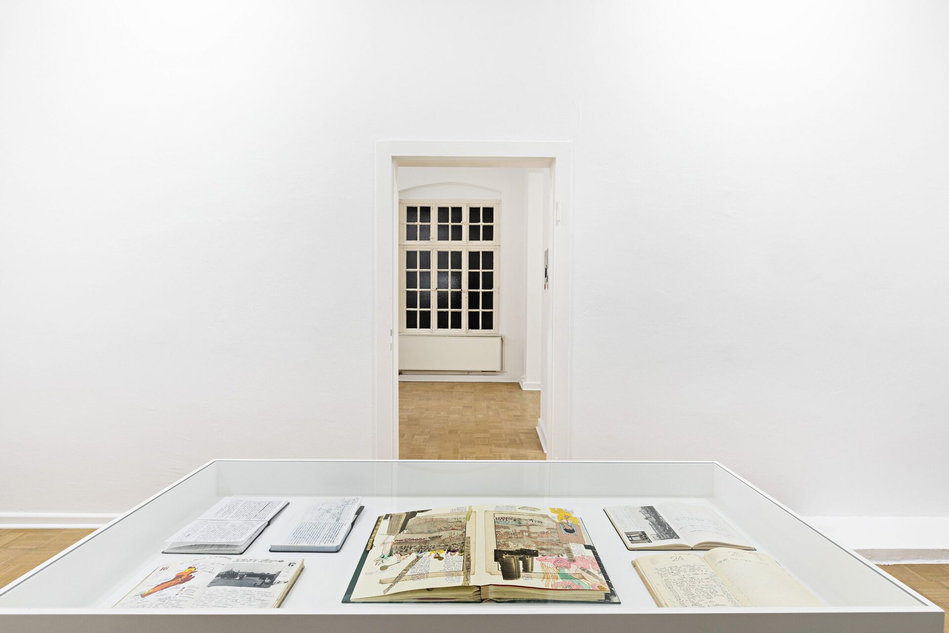 Bady Dalloul, Ordonator, 2019; Badland, 1999 – 2004; exhibition view THE EQUALITY OF POSSIBILITY, Kunstverein Bielefeld, 2021. Photo: Fred Dott