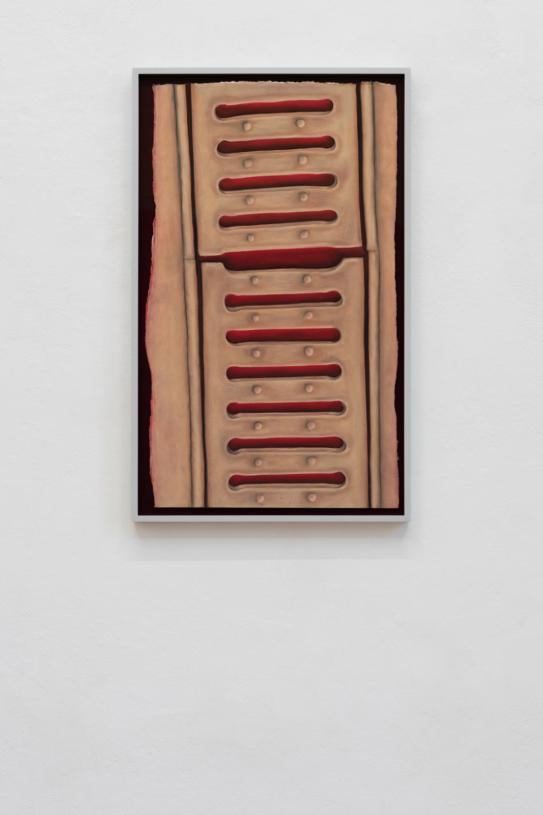 Rebecca Ackroyd, Fingers deep, 2020 Gouache, soft pastel on Somerset satin paper , 68x41 cm, Courtesy: Peres Projects, Berlin