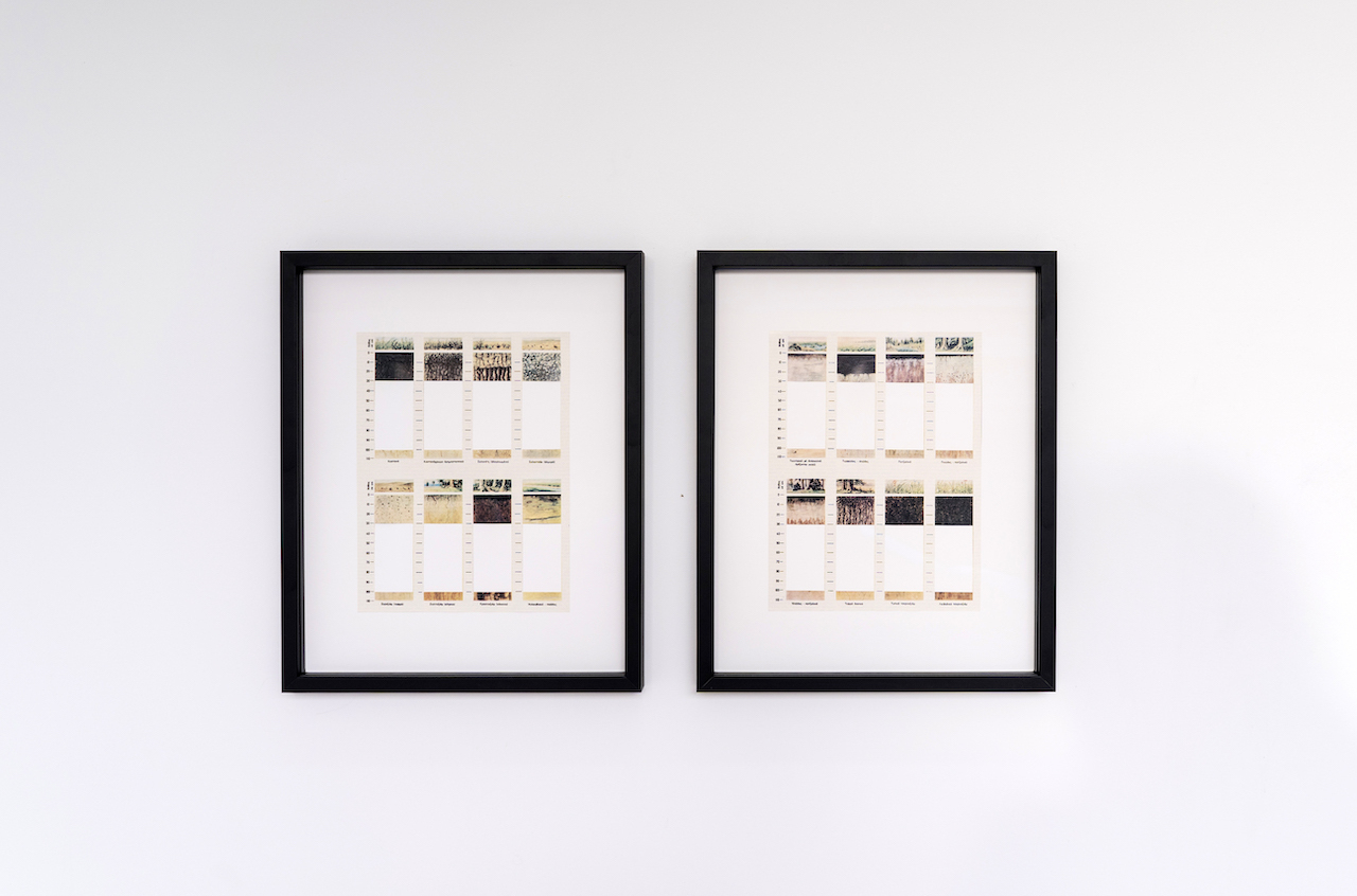 Orestis Mavroudis, Note on death #5, 2020, Cut out pages from volume 10 of the Great Soviet Encyclopedia, Greek, Edition 1979, frame, glass, Hahnemühle, cotton paper 308 gsm, 2 parts, 17.9 x 23.7 cm each, edition of 3, Courtesy the artist, Athens | Callirrhöe, Athens, Photo: Alexandra Masmanidi, 2022