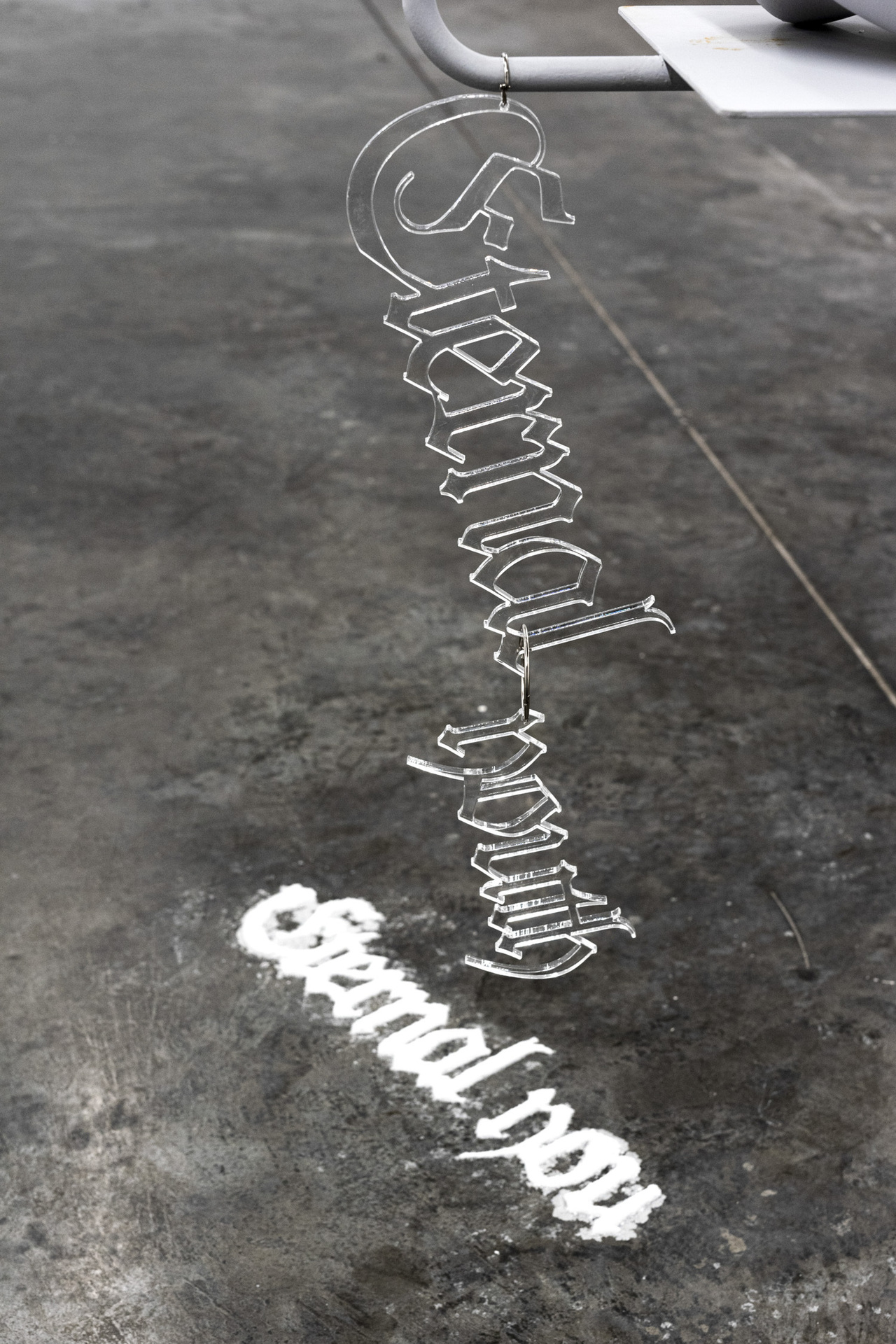 Christiane Peschek, Eternal youth, 2022, Laser cut plexiglass, 10 x 48 cm, SANATORIUM, Istanbul