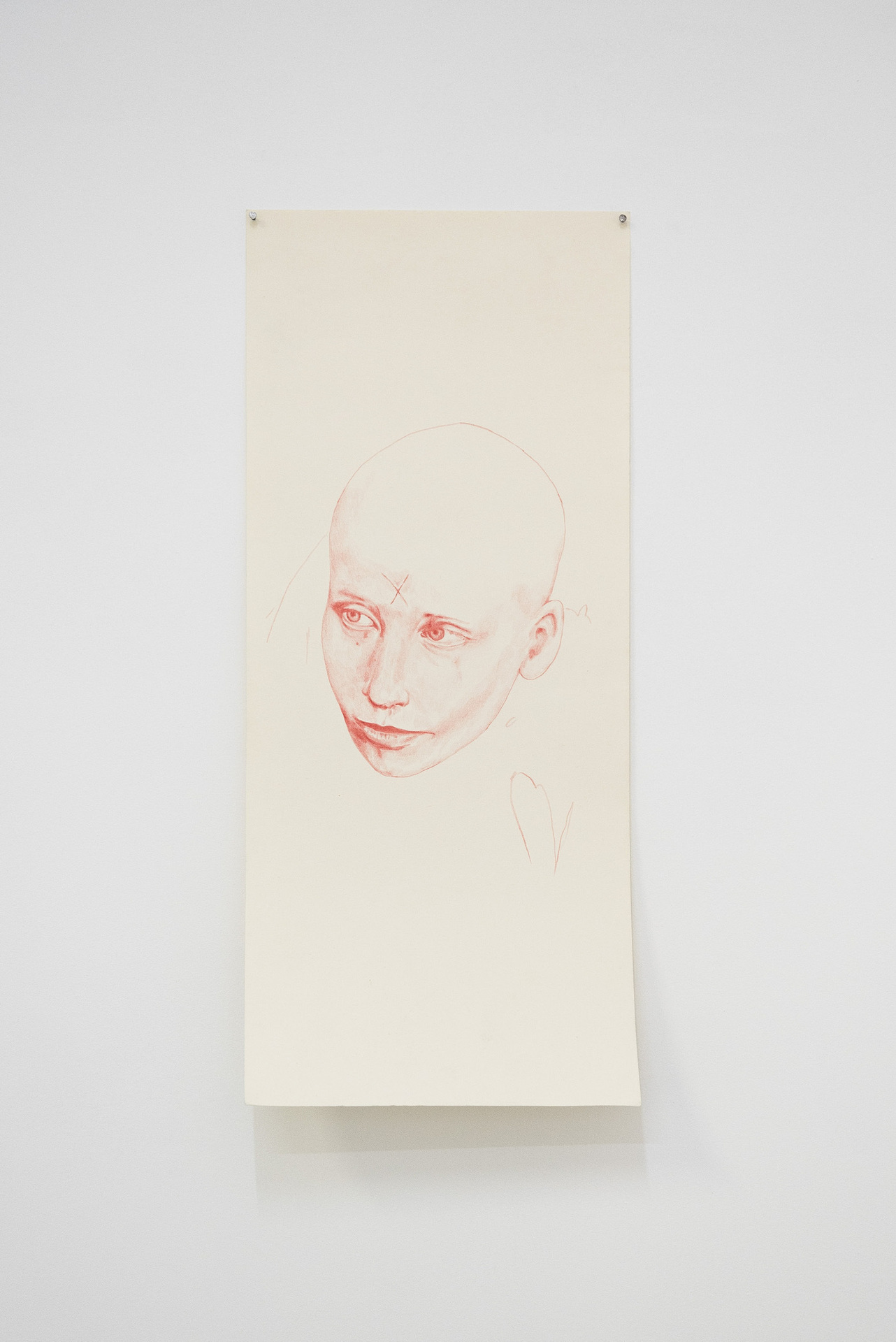 Gemma Pelagia, Leave Society, 2021, coloured pencil on paper, 48.5cm x 20.5cm