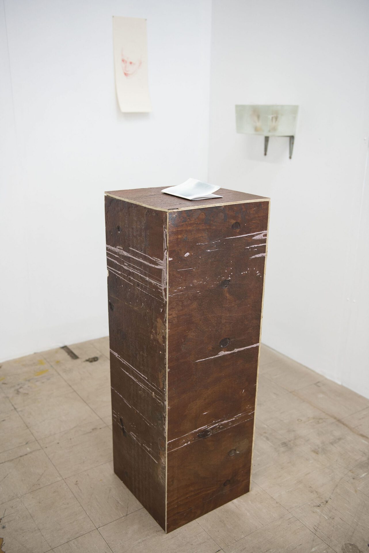 Tallulah Storm, Poem, 2020, written word, inkjet print and cyanotype on paper, dimensions variable. Plinth by Zoe Jackson
