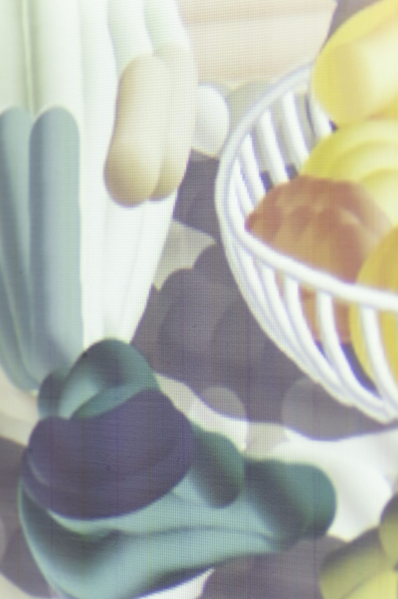 Paul Riedmüller, Untitled, 2021, Digital Painting projected onto Woodpanel, 50x40cm, Detail