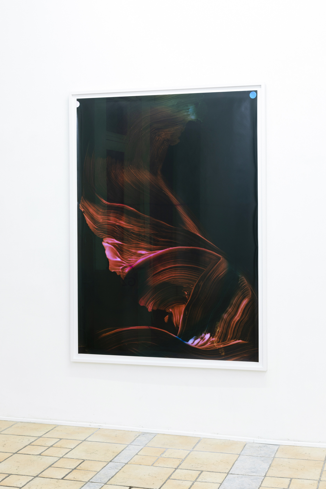 Marta Djourina, untitled, 2022, direct exposure on analog photo paper, self-made film negative, framed, 120 x 180