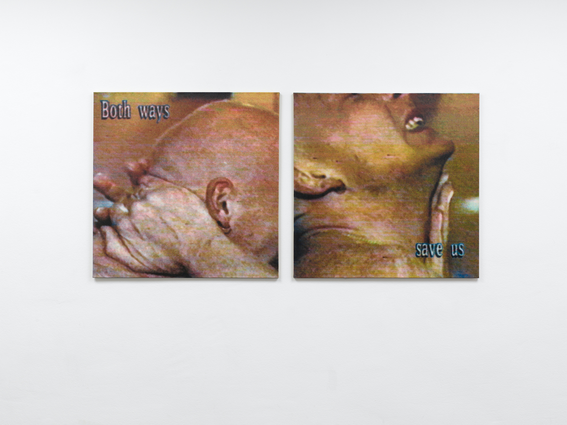 Matthias Groebel, L0599, 1999; Acrylic on canvas; Diptych, each: 95 x 95 cm