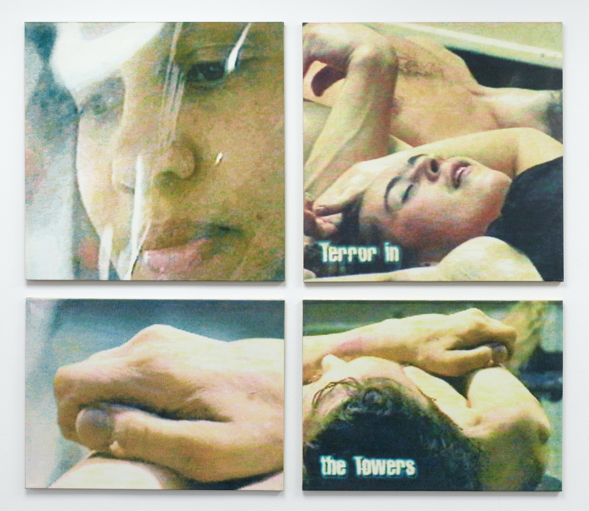 Matthias Groebel, L0795, 1995; Acrylic on canvas; Four parts: 175 × 200 cm